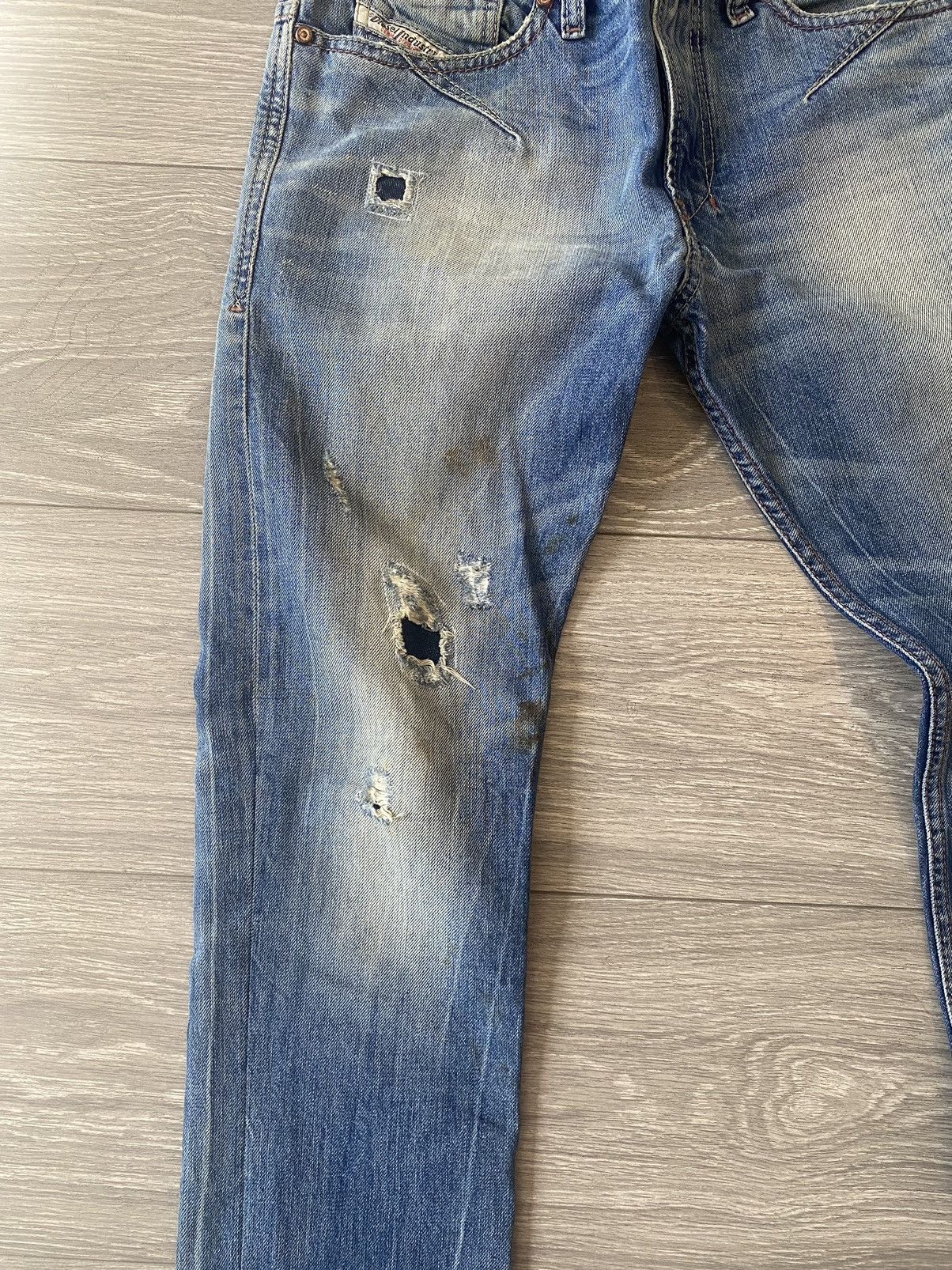 Diesel × Vintage Rare vintage Diesel Distressed Jeans Size US 29 - 3 Thumbnail