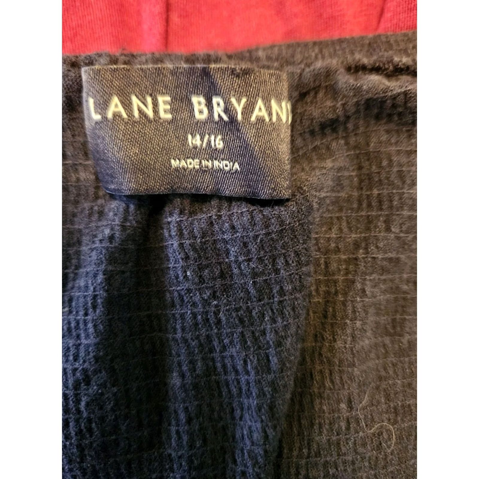 Vintage Lane Bryant Black Gauzy Elastic Hem Sleeveless Top Blouse 14/16 Women Plus Size Casual Party/Cocktail Size XL / US 12-14 / IT 48-50 - 6 Thumbnail