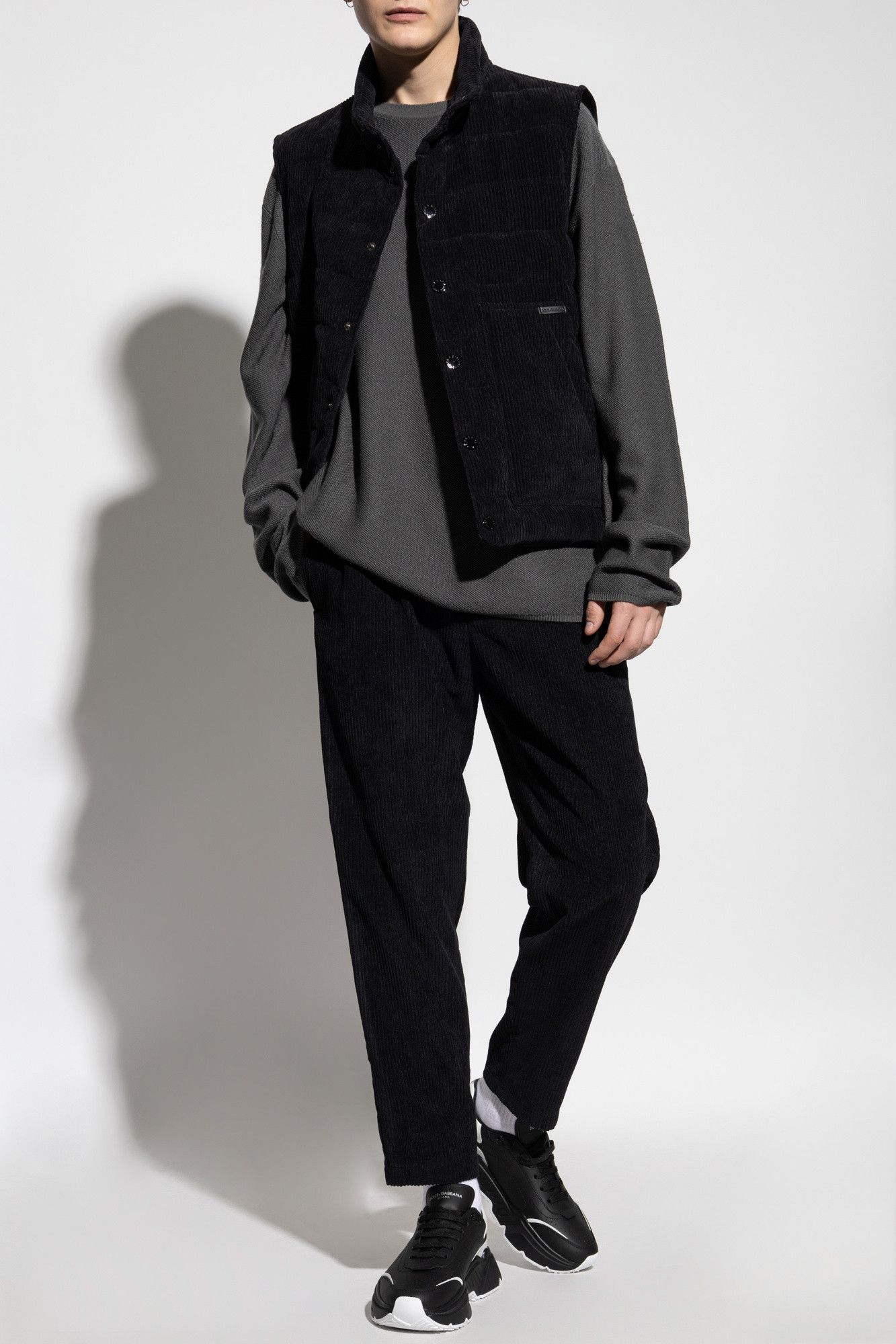 Dolce & Gabbana o1s22i1n0225 Oversized Crewneck Sweater in Grey Size US L / EU 52-54 / 3 - 2 Thumbnail