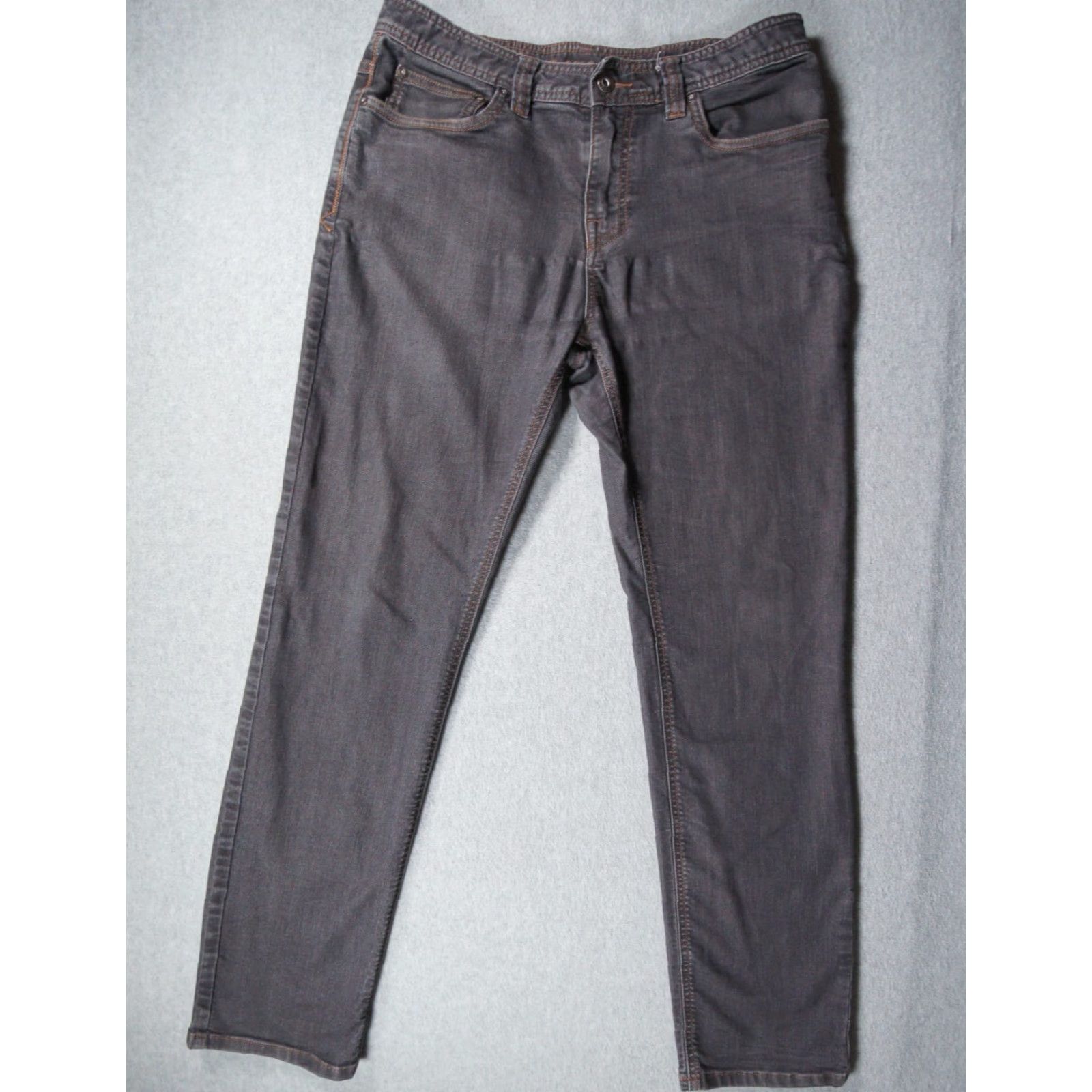 Prana Prana Jeans Mens 33x32 Gray Denim Slim Fit Stretch Outdoors Casual Adult Size US 33 - 2 Thumbnail