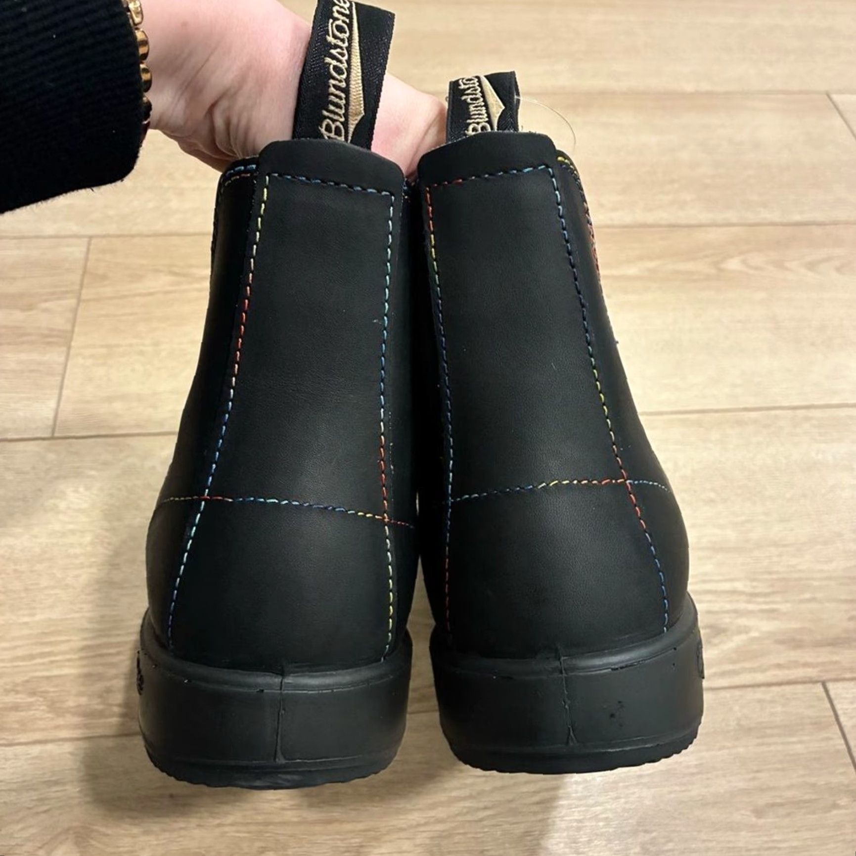 Blundstone VINTAGE Blundstone Men’s Original Chelsea Boot Black Rainbow Leather Size 13 Mens Boots Black Rainbow Leather Chelsea Boot 13 Size US 13 / EU 46 - 6 Thumbnail