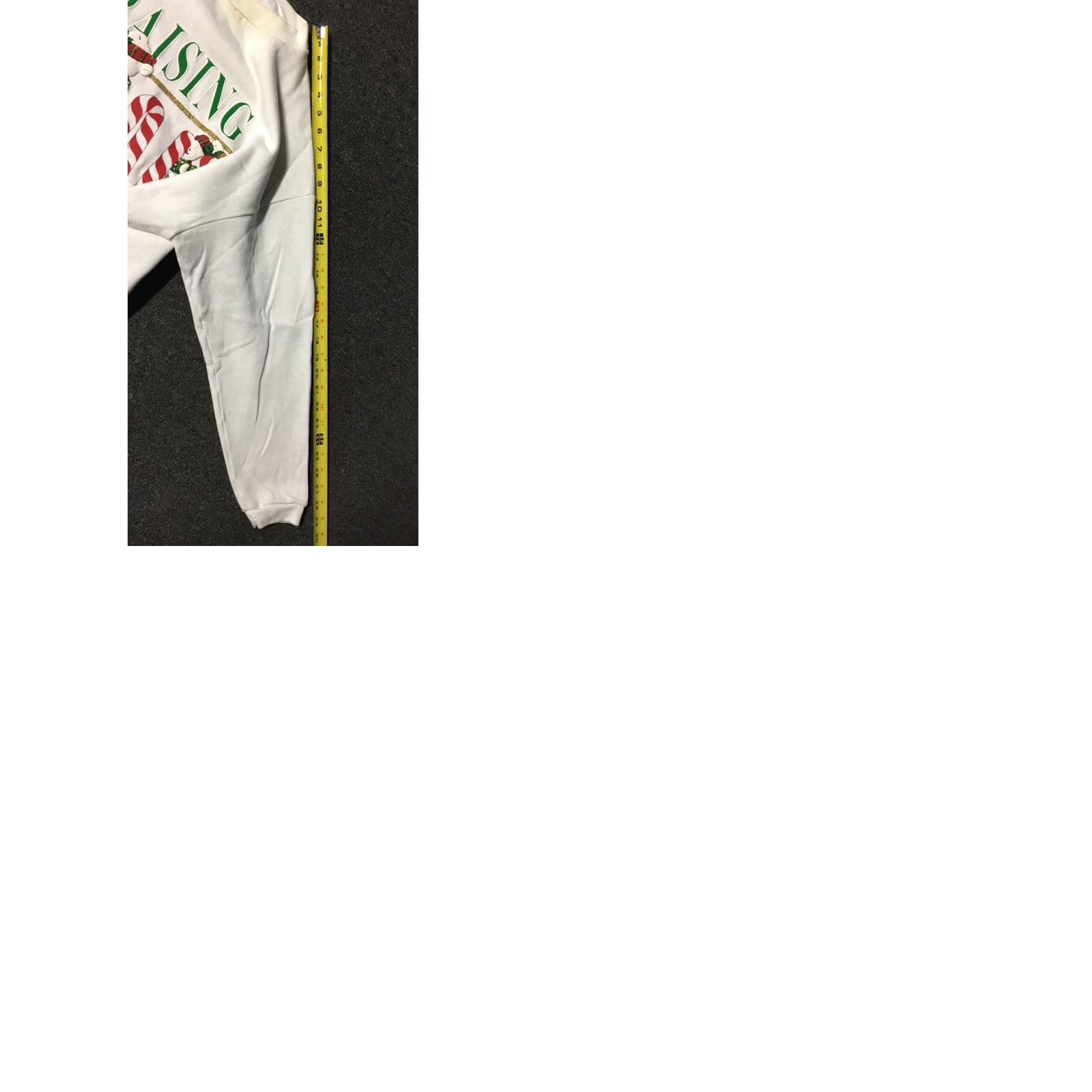 Vintage VINTAGE Christmas Bears Candy Cane Sweatshirt L Adults White 90s 80s USA Ross Sportswear Men Pullover Cartoon Holiday Art Christmas Bears Size US L / EU 52-54 / 3 - 9 Thumbnail
