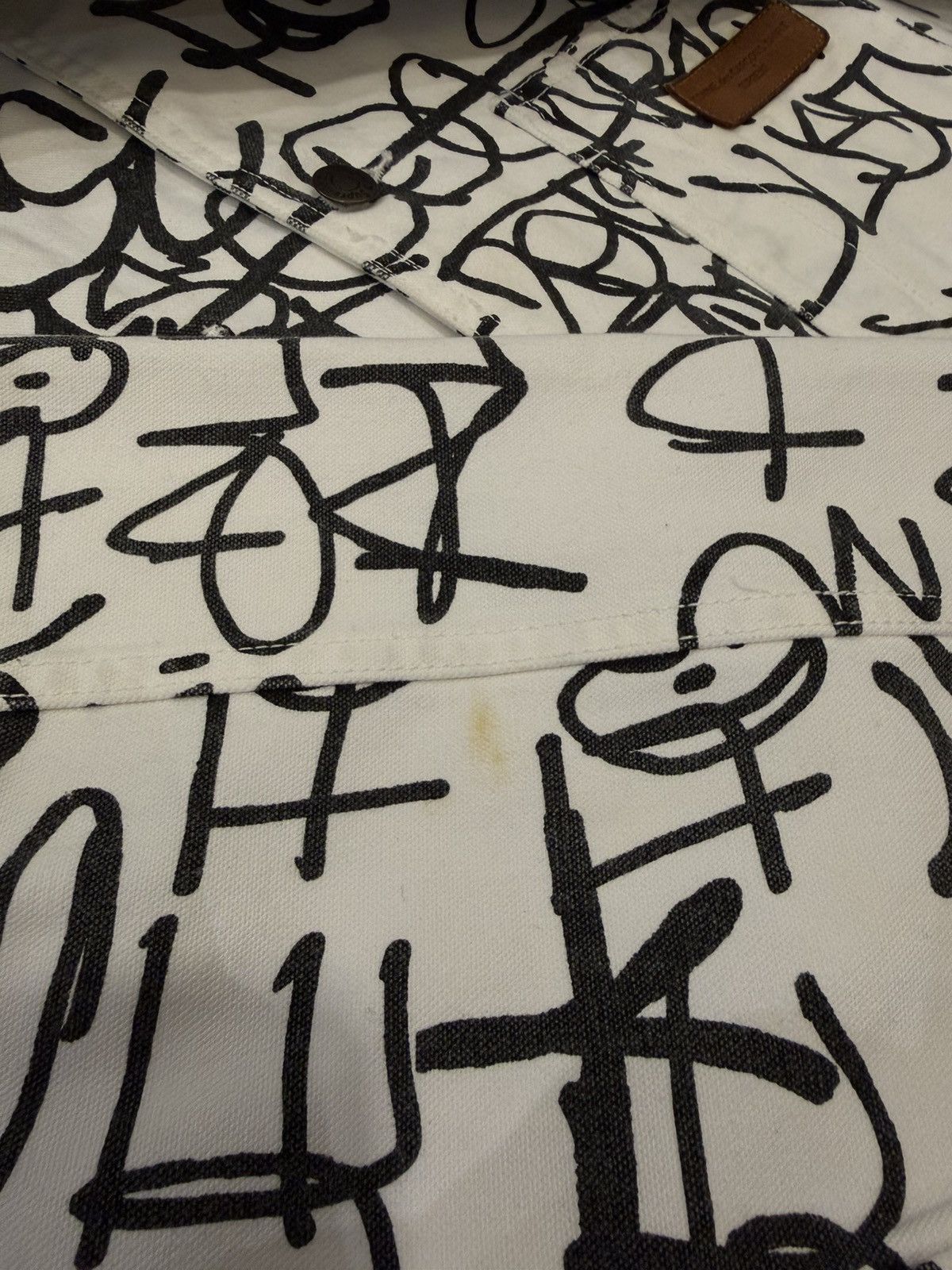 Comme des Garcons SHIRT × Supreme Supreme x CDG SHIRT Graffiti Canvas Chore Coat Size US L / EU 52-54 / 3 - 7 Thumbnail