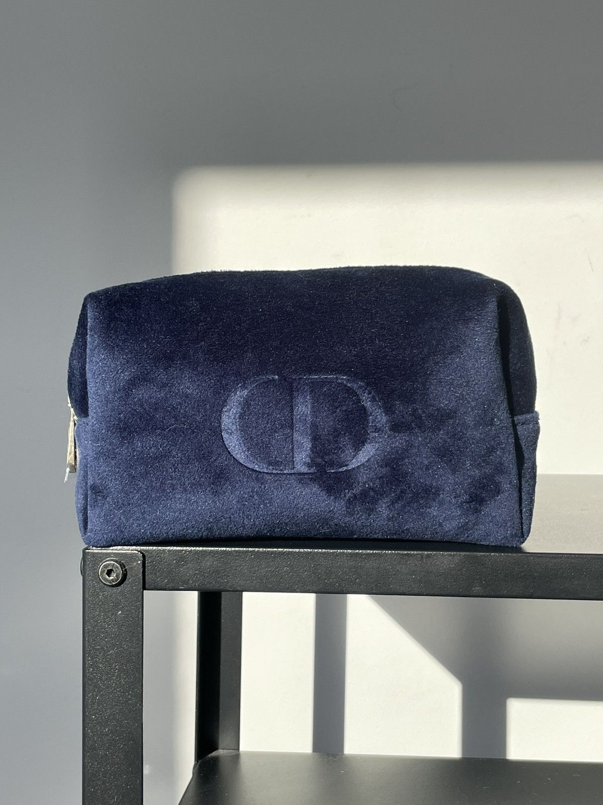 Dior CD Christian Dior Beauty Blue Makeup Cosmetics Bag Pouch Grailed
