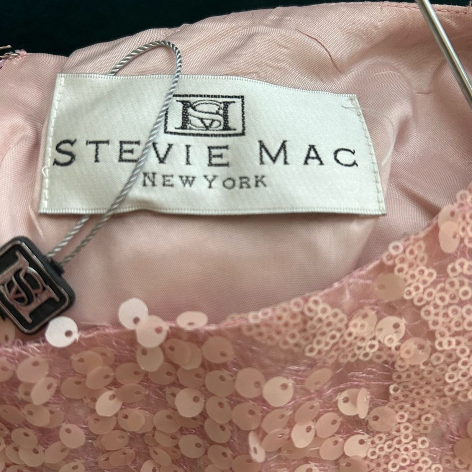 Steve And Barrys Stevie Mac pink sequin sleeveless women’s dress large Size L / US 10 / IT 46 - 8 Thumbnail