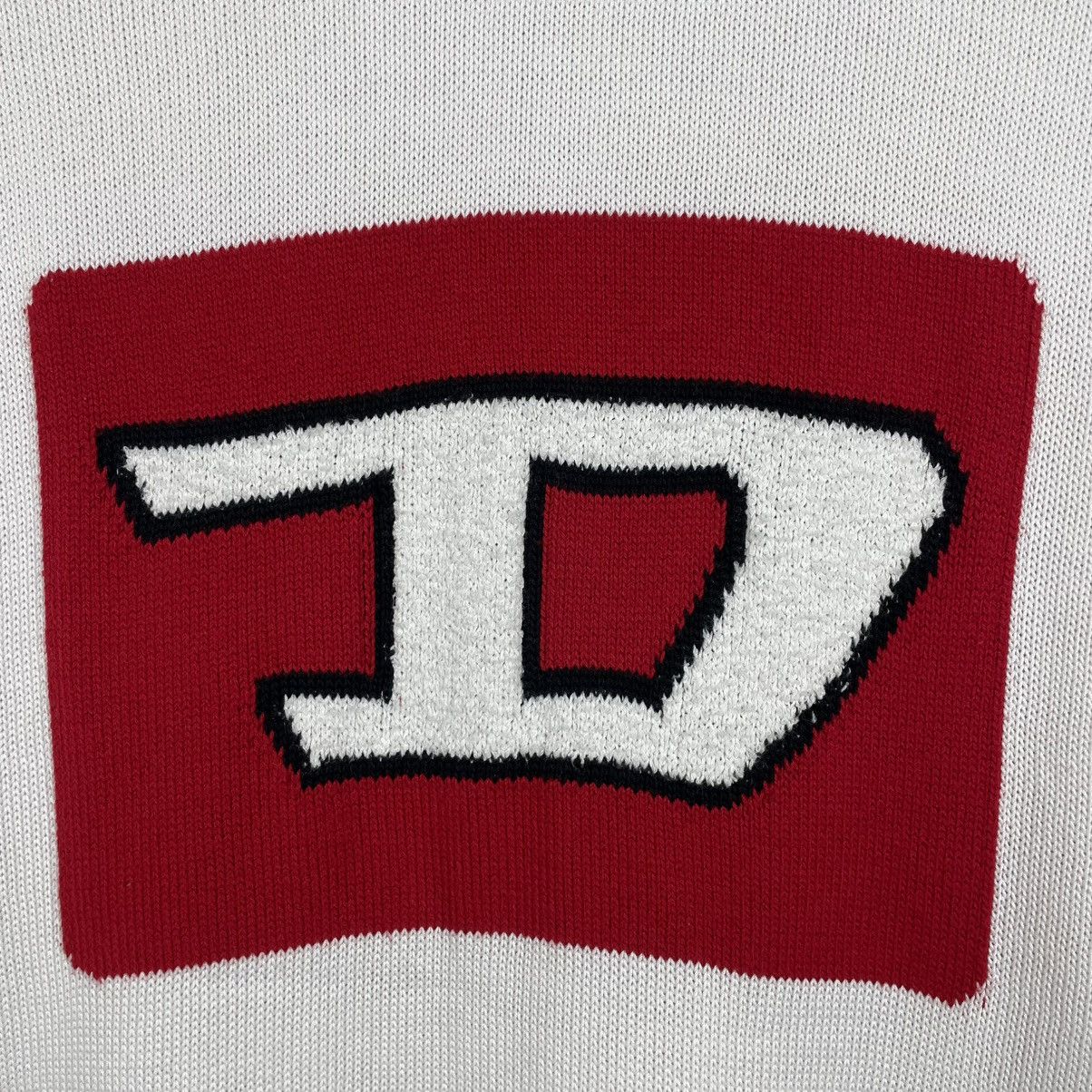 Diesel Big D Logo Cotton Knit Sweater Jumper