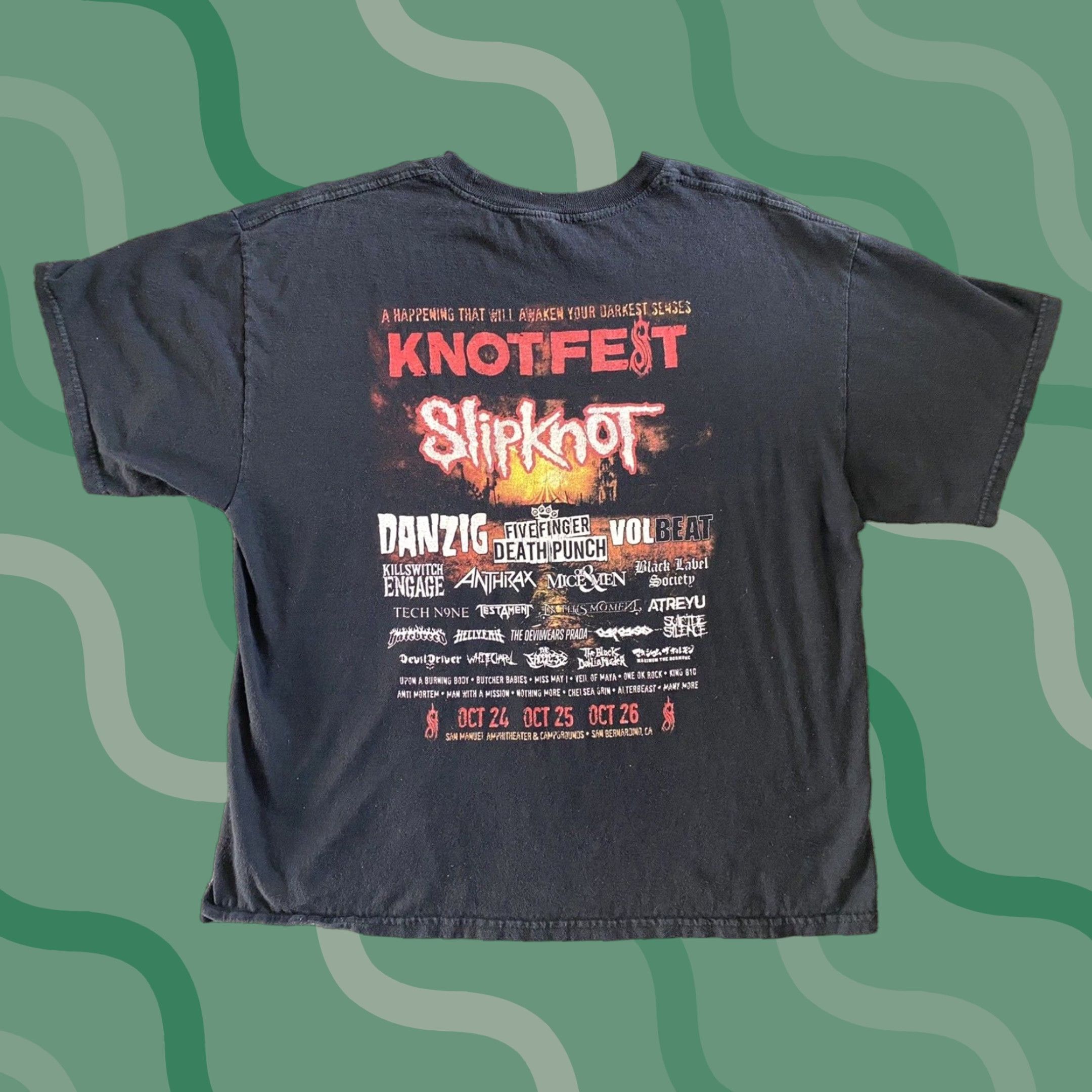 Vintage VINTAGE Slipknot Knotfest T Shirt Men’s XL Black Alstyle Danzig Volbeat Anthrax ETC Size US XL / EU 56 / 4 - 1 Thumbnail
