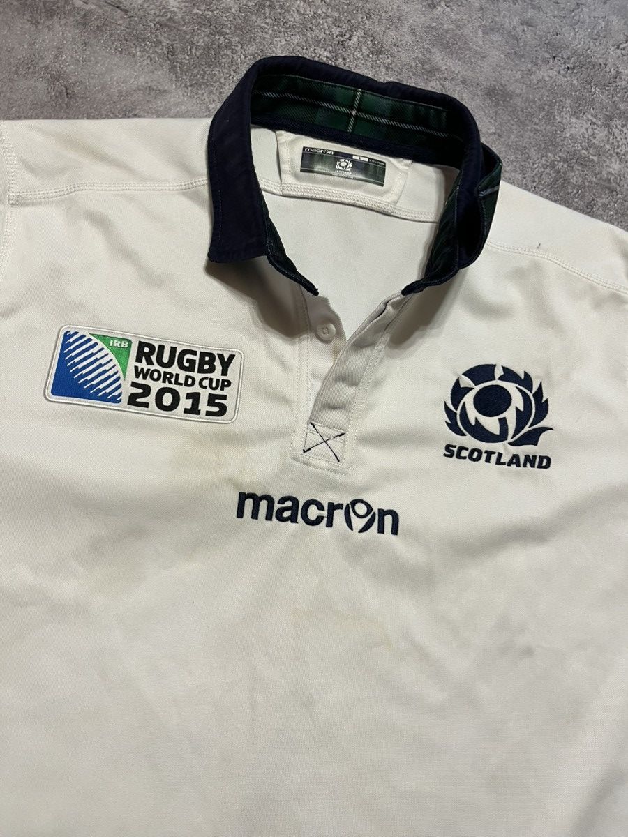 Macron Macron Scotland 2015 rugby world champion jersey Size US L / EU 52-54 / 3 - 2 Thumbnail