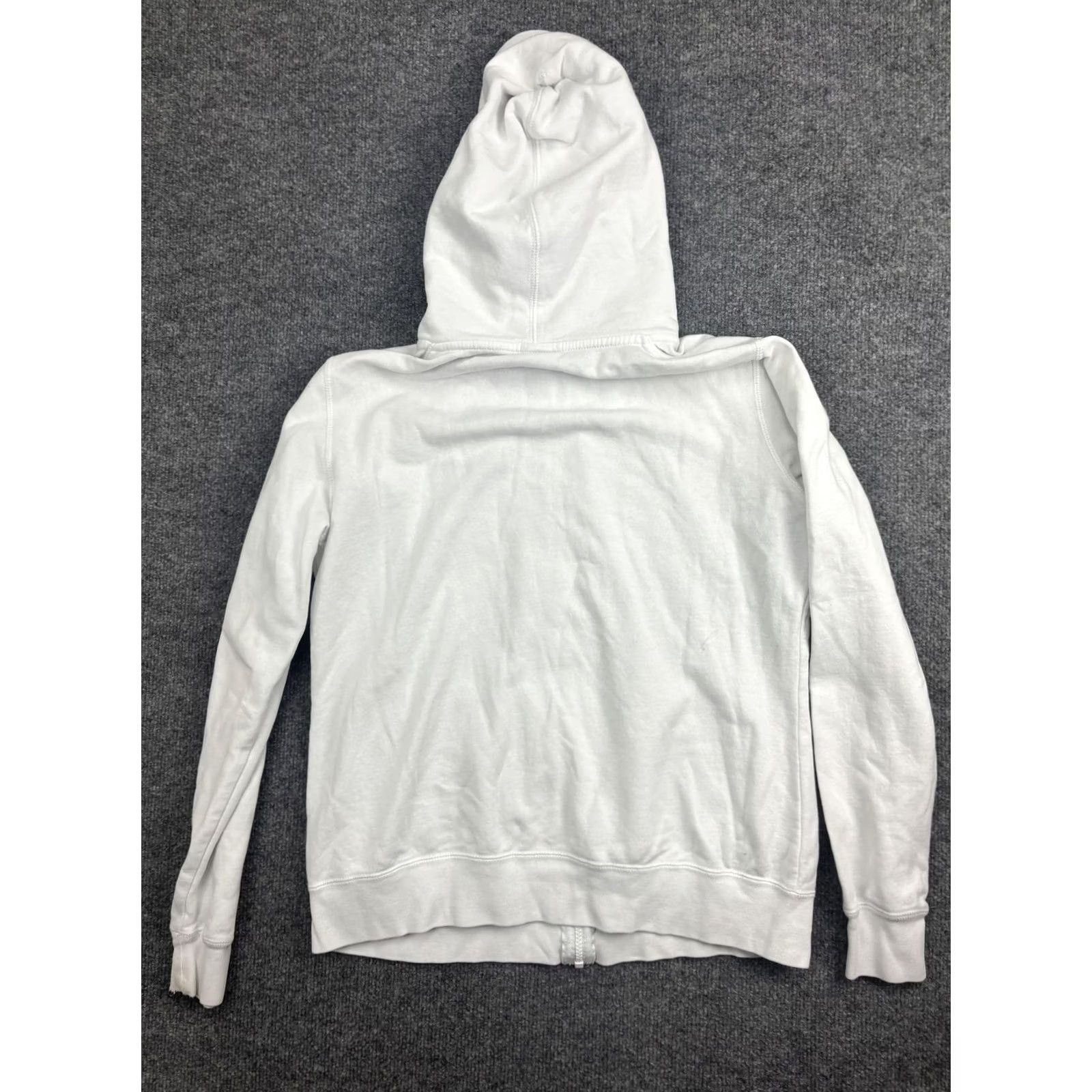 Nike VINTAGE Nike Hoodie Womens Medium White Full Zip Fleece Sweatshirt Swoosh Logo Athletic Size M / US 6-8 / IT 42-44 - 7 Thumbnail
