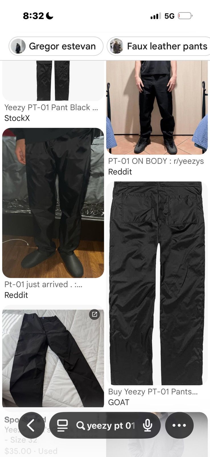 Yeezy PT-01 size 3 yeezy $150 Size US 34 / EU 50 - 2 Thumbnail