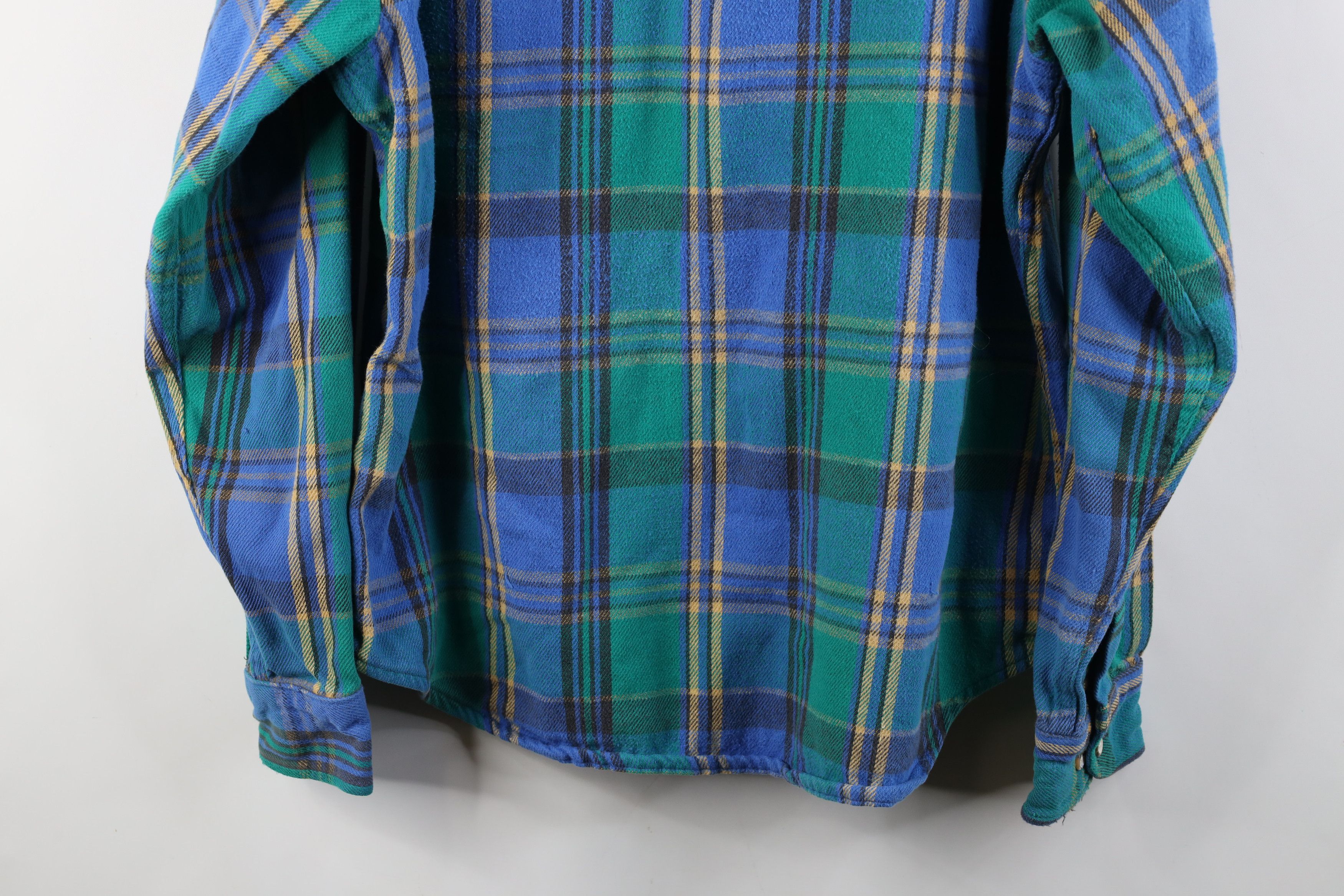 FiveBrother Vintage 90s Five Brother Heavyweight Flannel Button Shirt Size US XL / EU 56 / 4 - 10 Thumbnail