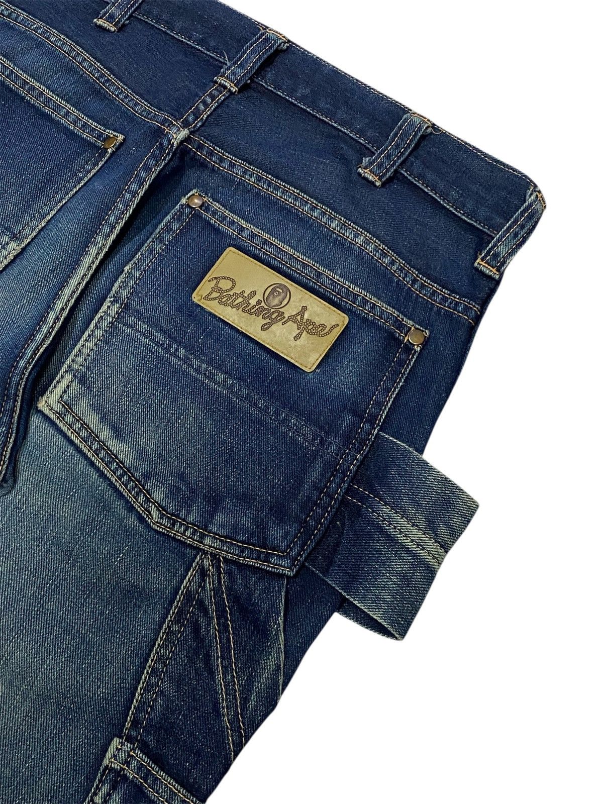 Bape Vintage A Bathing Ape Busyworks Double Knee Denim Size US 28 / EU 44 - 16 Thumbnail