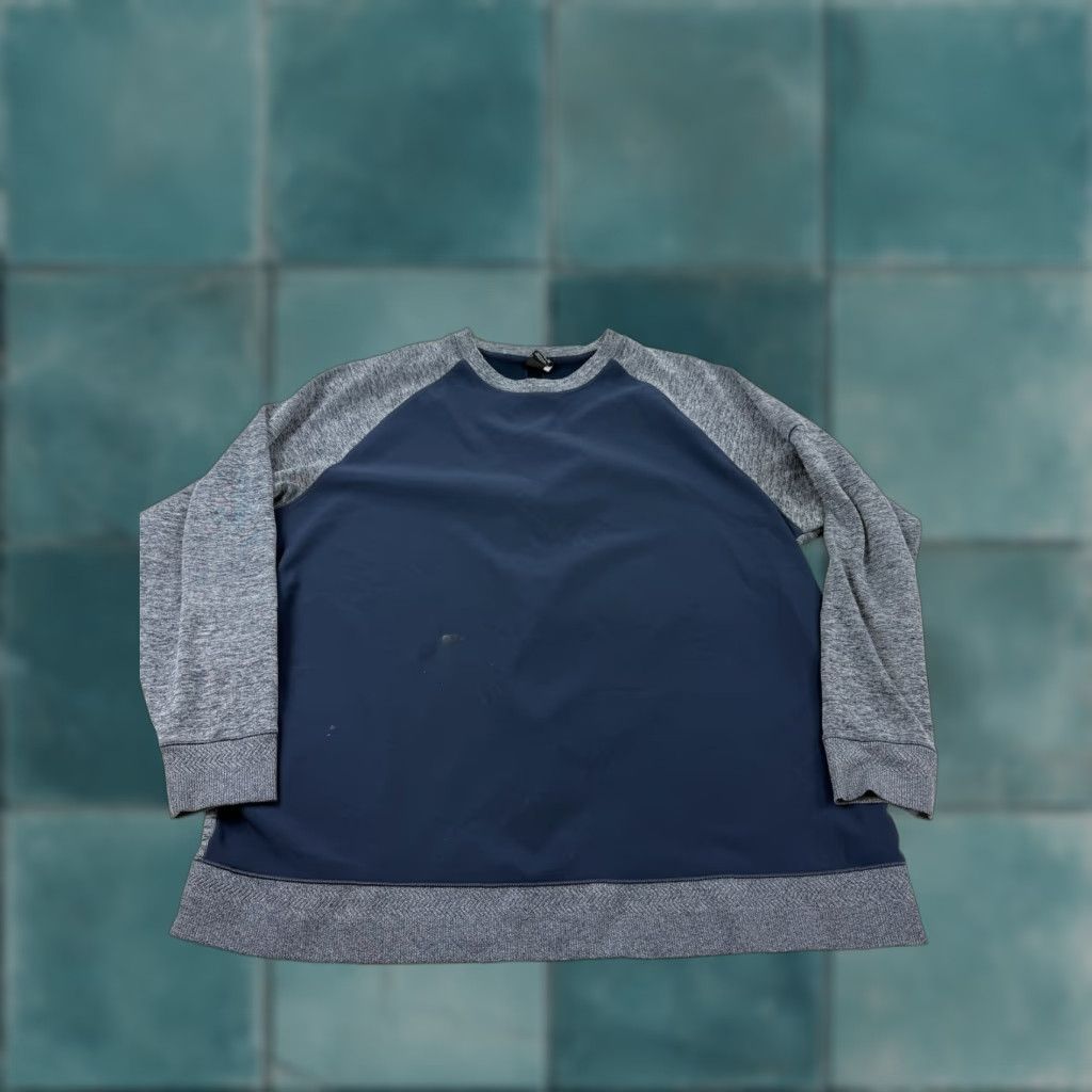 Nike Nike Sweatshirt Mens 2XL Blue Gray Dri-Fit Crewneck Raglan Pullover Training Size US XXL / EU 58 / 5 - 1 Thumbnail