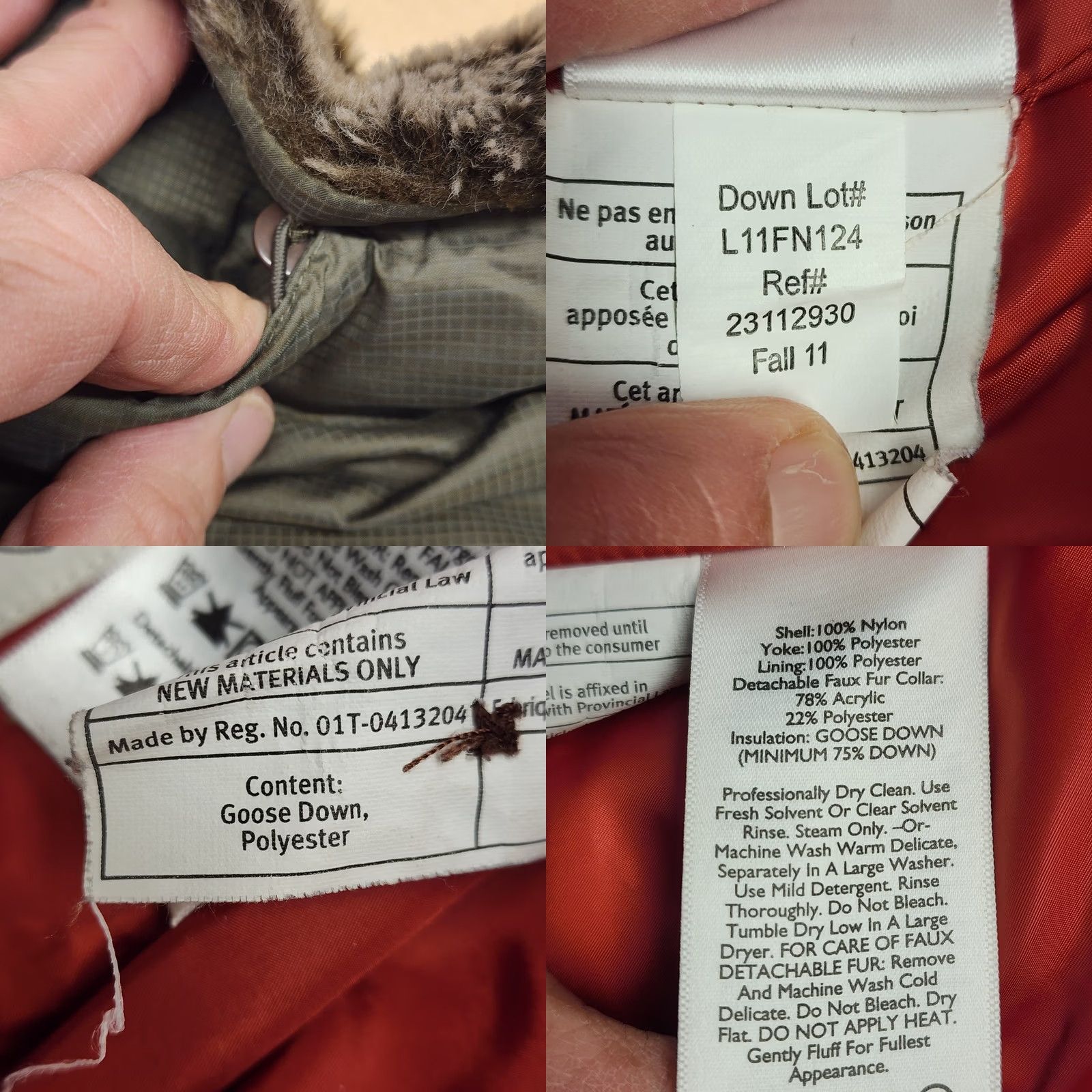 Eddie Bauer VINTAGE Eddie Bauer Yukon Model Down Vest Womens M Olive EB550 Goose Fur Collar Vest Size M / US 6-8 / IT 42-44 - 9 Thumbnail