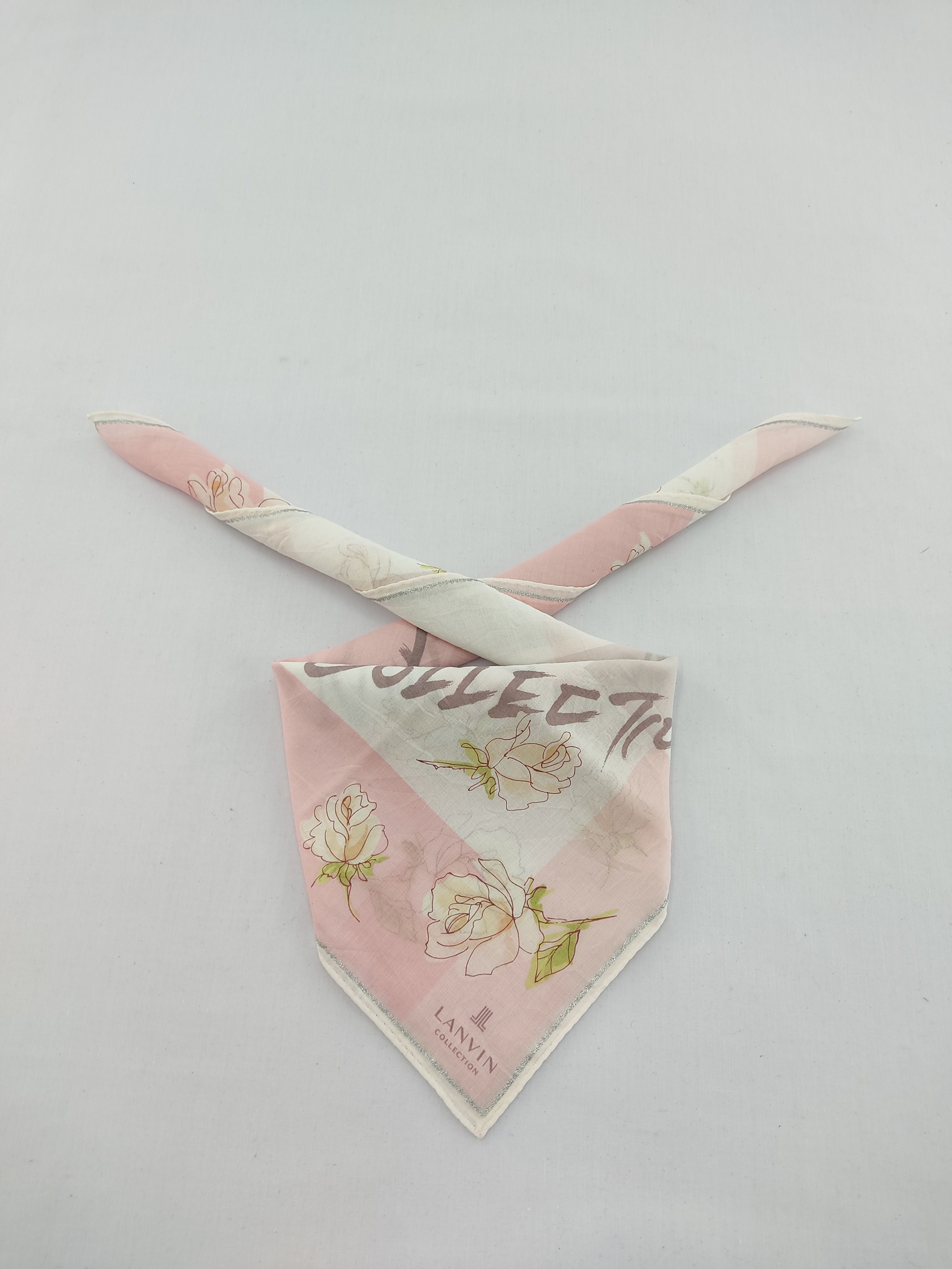 Designer × Lanvin × Vintage Lanvin Handkerchief / Neckwear / Bandana Size ONE SIZE - 1 Thumbnail