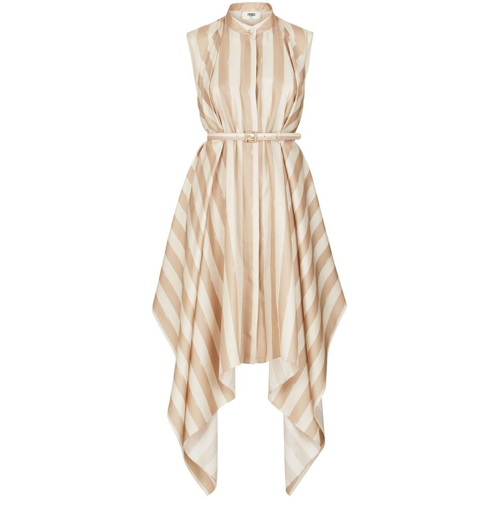 Fendi o1s1wg110525 Dress in Beige Size M / US 6-8 / IT 42-44 - 1 Thumbnail