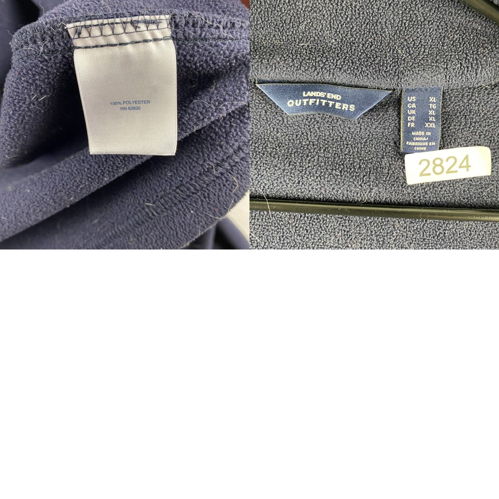 Lands' End Lands' End Sweater Mens XL Blue Full Zip Fleece Long Sleeve Pockets All Seasons Casual Modern Regular Mens XL Blue Lands' End Sweater Size US XL / EU 56 / 4 - 11 Thumbnail