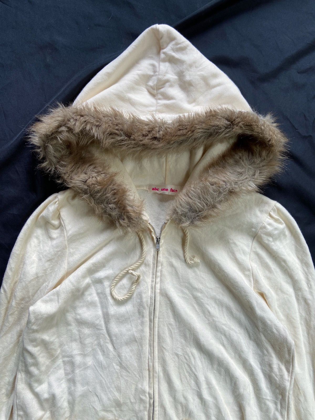 20471120 JAPANESE ABC UNE FACE FAUX FUR ZIP HOODIE Size US S / EU 44-46 / 1 - 3 Thumbnail