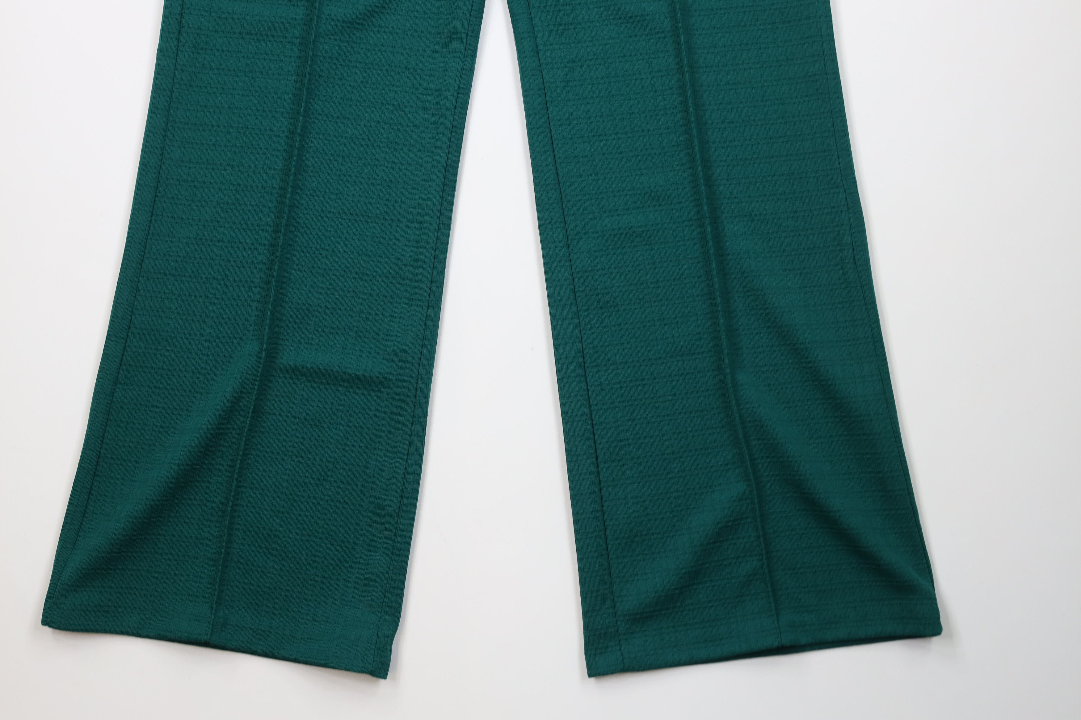 Vintage Vintage 70s Streetwear Knit Bell Bottoms Pants Green USA Size 38" / US 16 / IT 52 - 4 Thumbnail