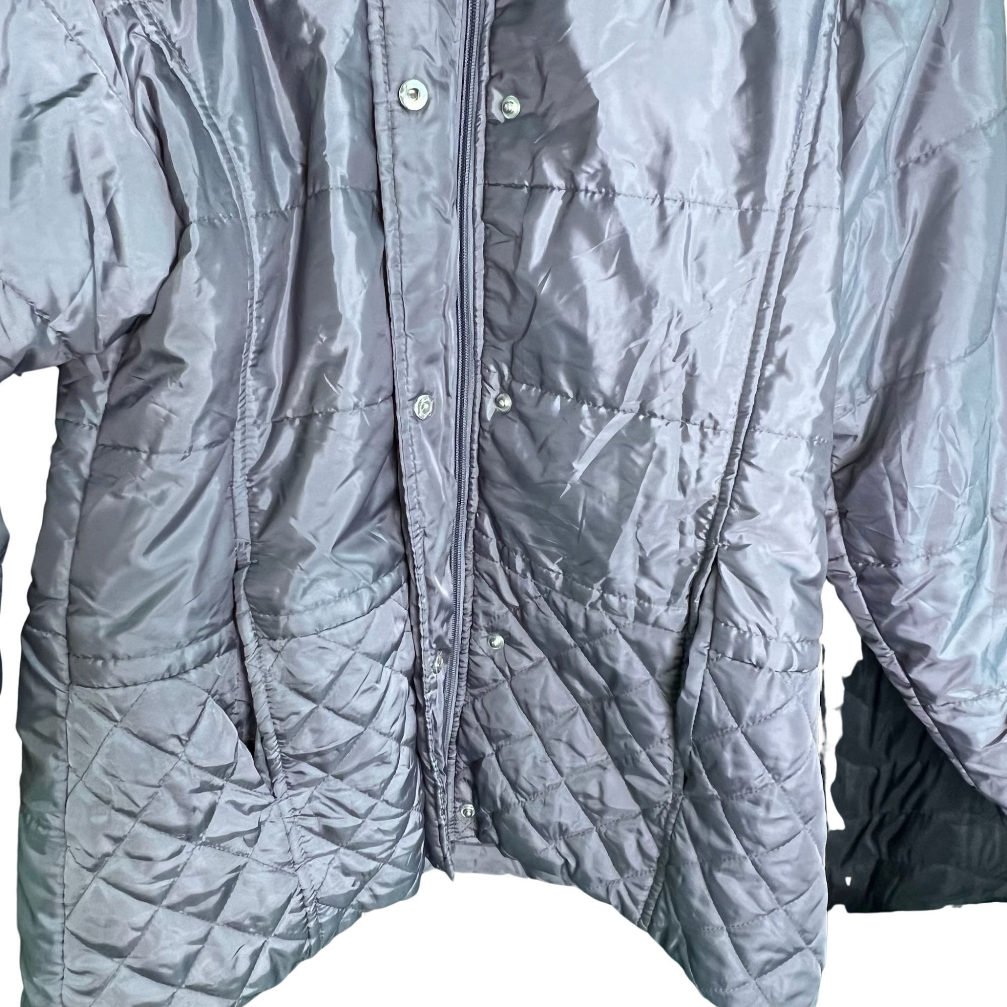 Other La Maison Quilted Womens Jacket Silver Size 10 Lightweight W Size L / US 10 / IT 46 - 4 Thumbnail