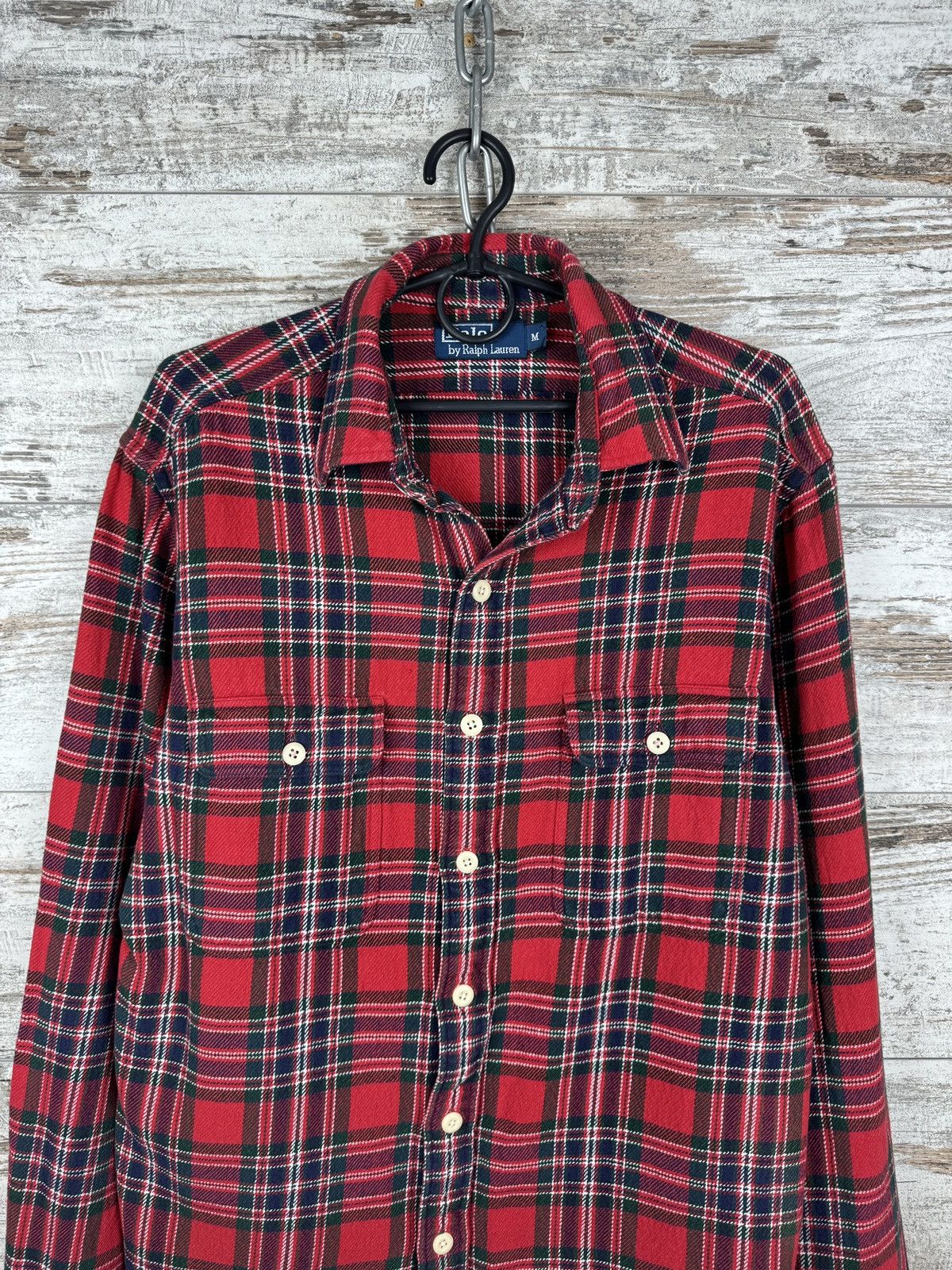 Polo Ralph Lauren Mens Vintage distressed Polo Ralph Lauren flannel shirts Size US M / EU 48-50 / 2 - 2 Thumbnail