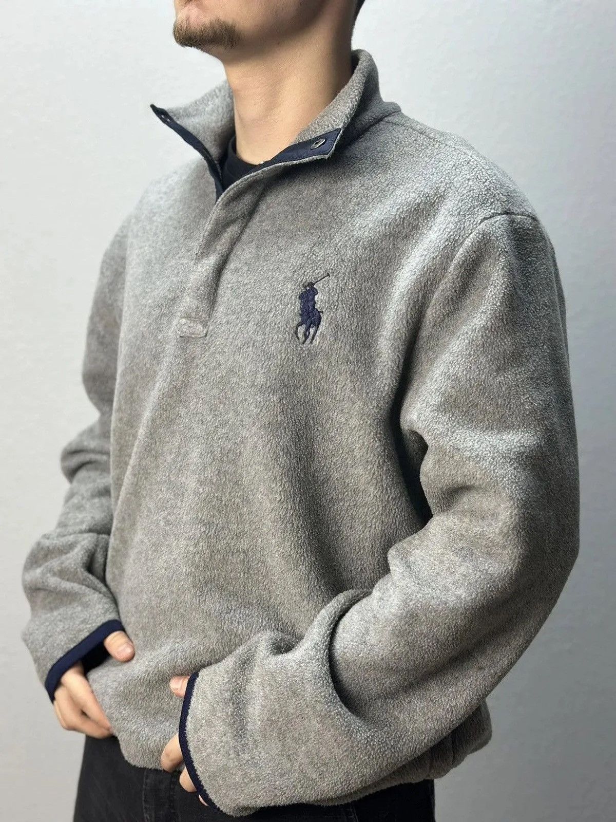 Other Vintage Polo Ralph Lauren fleece hoodie Double RRL Purple Size US M / EU 48-50 / 2 - 1 Thumbnail