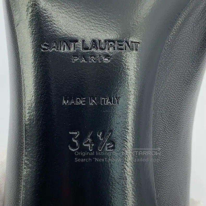 Saint Laurent Paris Saint Laurent Paris Black Leather Pointed Toe High Heel Sh Size US 4 / IT 34 - 6 Thumbnail