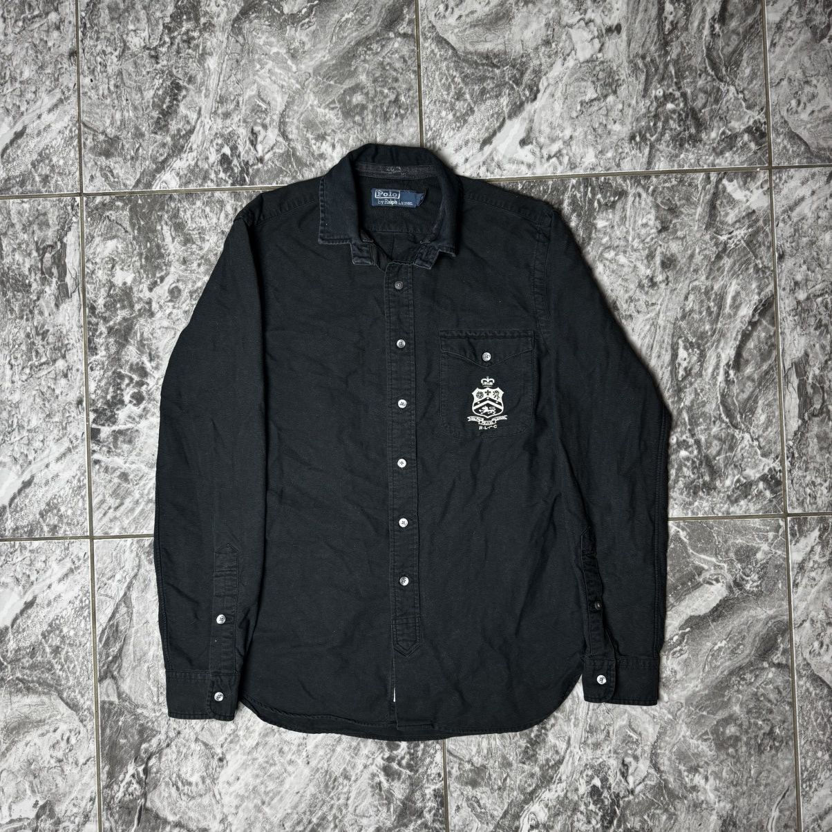 Polo Ralph Lauren × Vintage Polo Ralph Lauren Black Shirt Vintage Size US S / EU 44-46 / 1 - 2 Thumbnail
