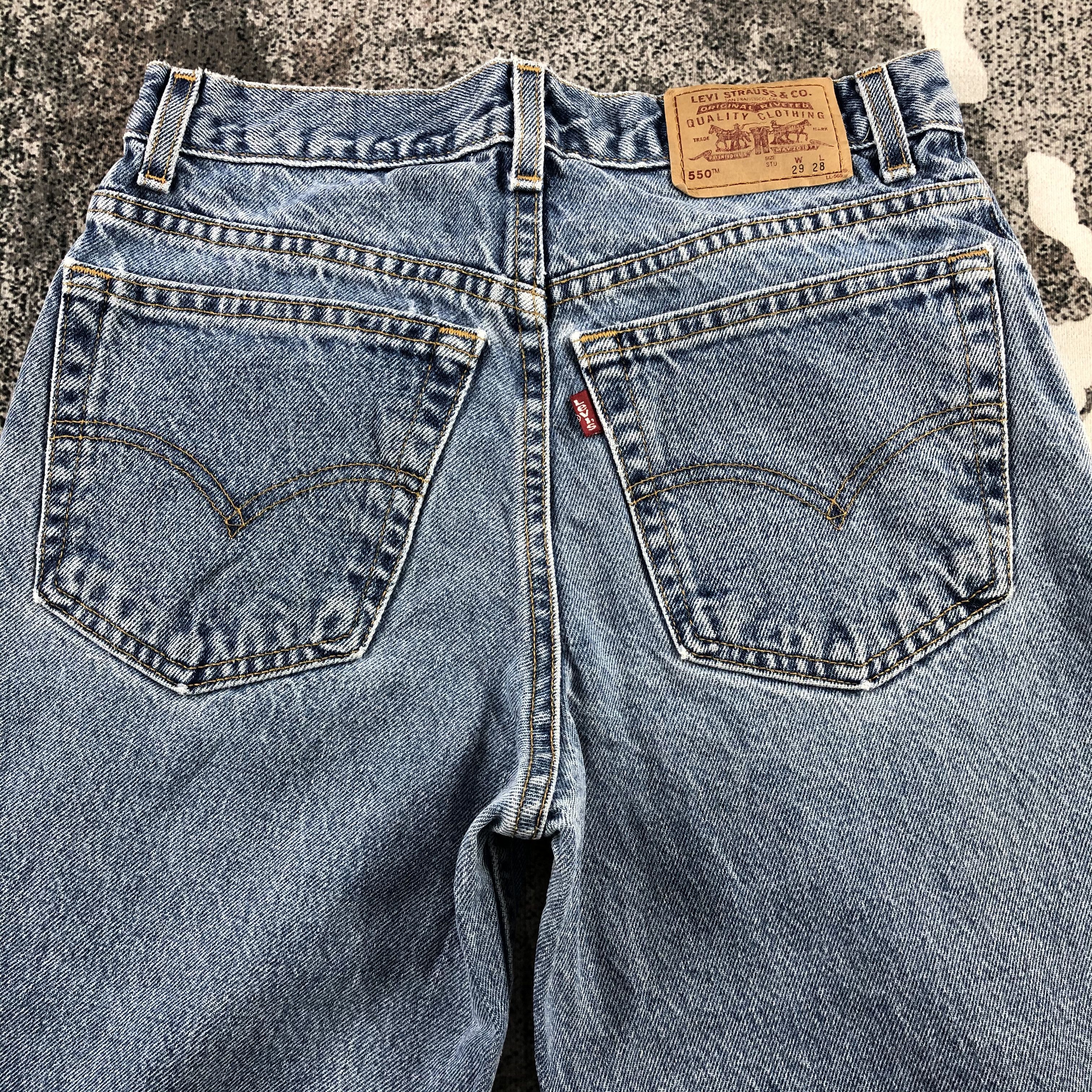 Levi's Vintage Levis 550 Jeans Blue Wash Size US 28 / EU 44 - 4 Thumbnail