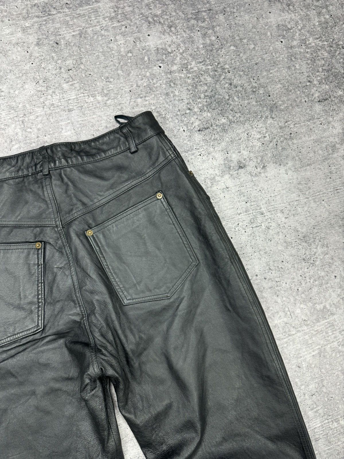 Genuine Leather × Vintage Vintage 90’s Y2K Style Casual Cowboy Genuine Leather Pants Size US 30 / EU 46 - 22 Thumbnail