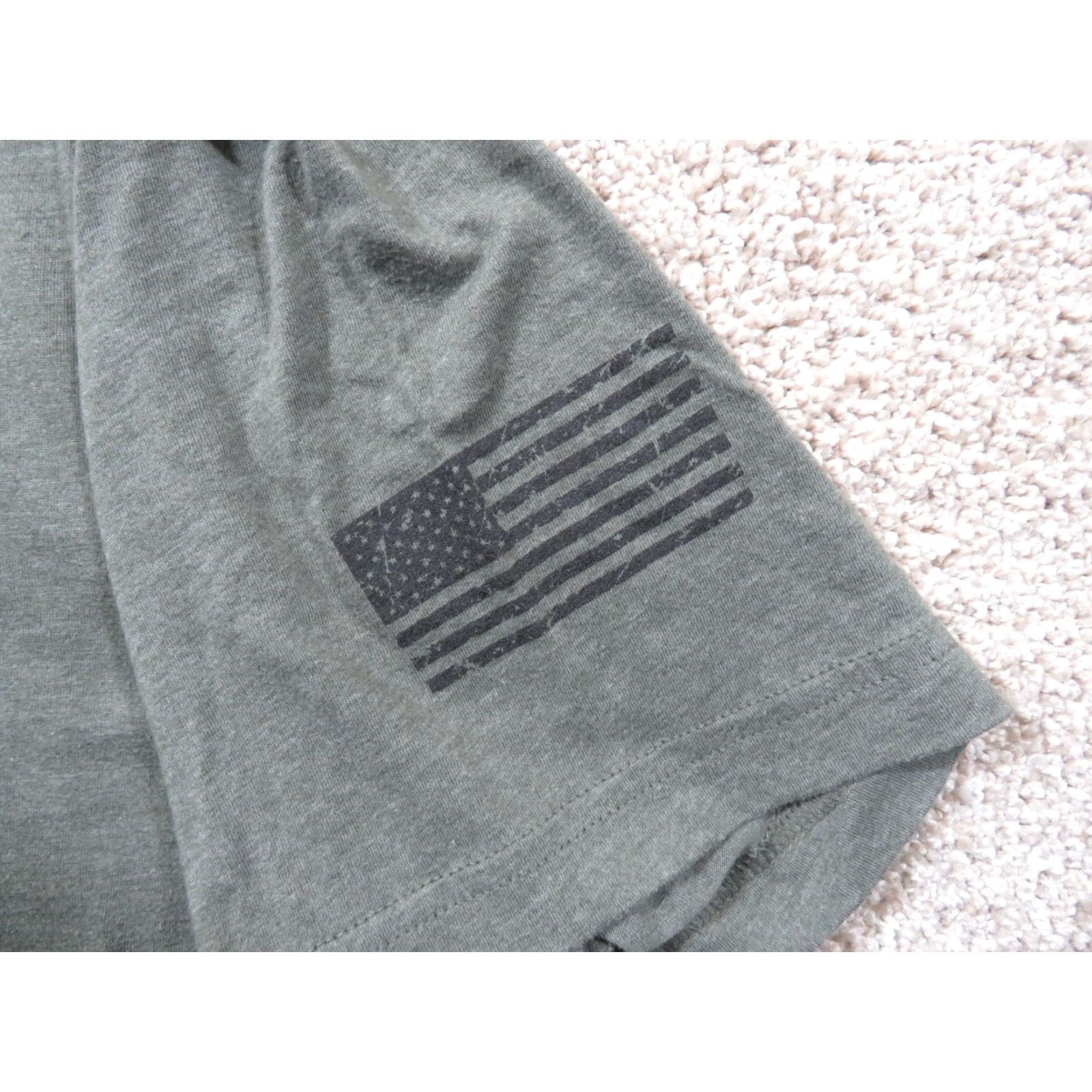 Gildan Gildan T-Shirt Men XL Gray Multicolor US Flag Pray Hero VTG Eternity Popular Graphic Print Short Sleeve Crew Neck Regular Fit Size US XL / EU 56 / 4 - 3 Thumbnail
