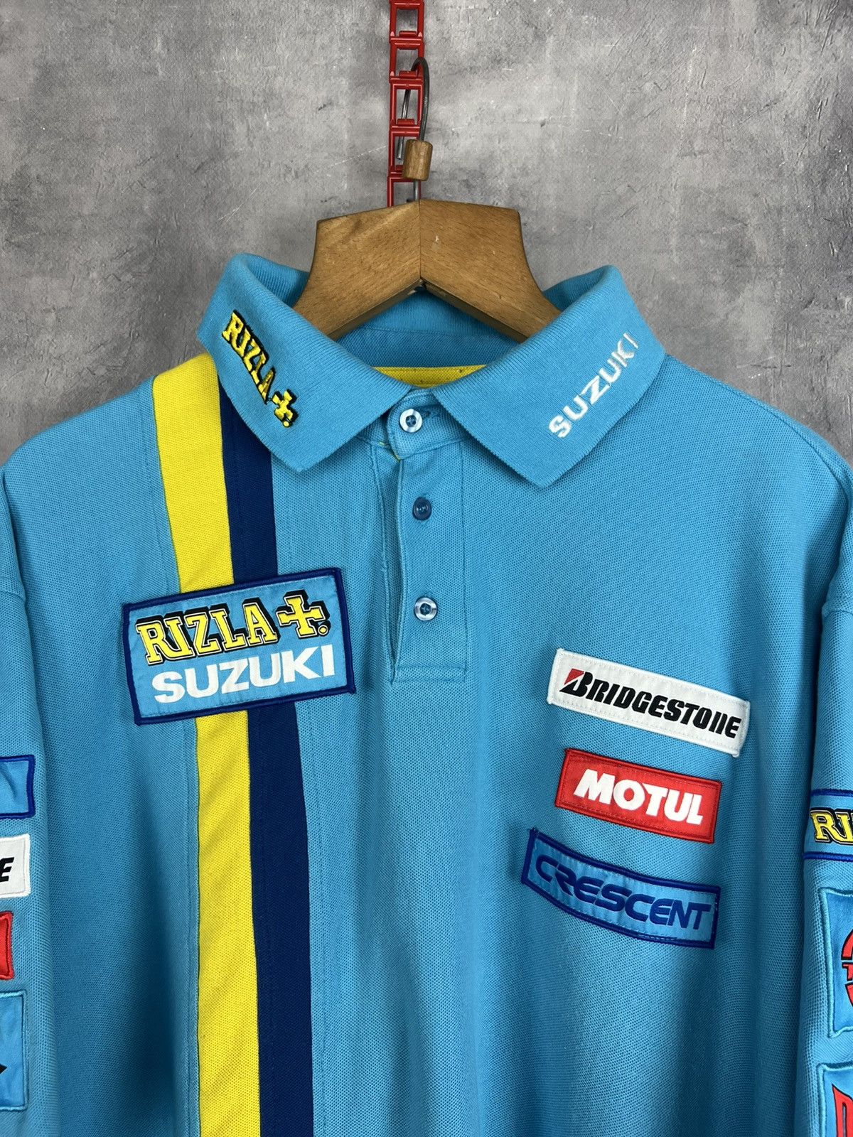 Vintage Suzuki Rizla Racing MotoGP - Polo Shirt size xl Size US XL / EU 56 / 4 - 5 Thumbnail