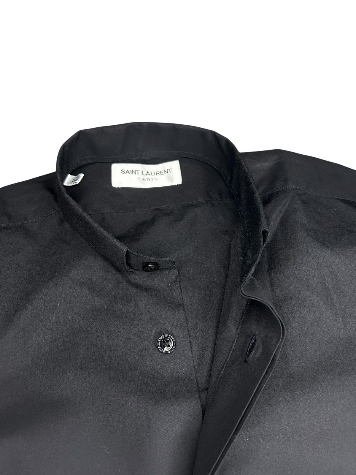 Saint Laurent Paris F/W 17 Mandarin Collar Shirt Size US M / EU 48-50 / 2 - 3 Thumbnail