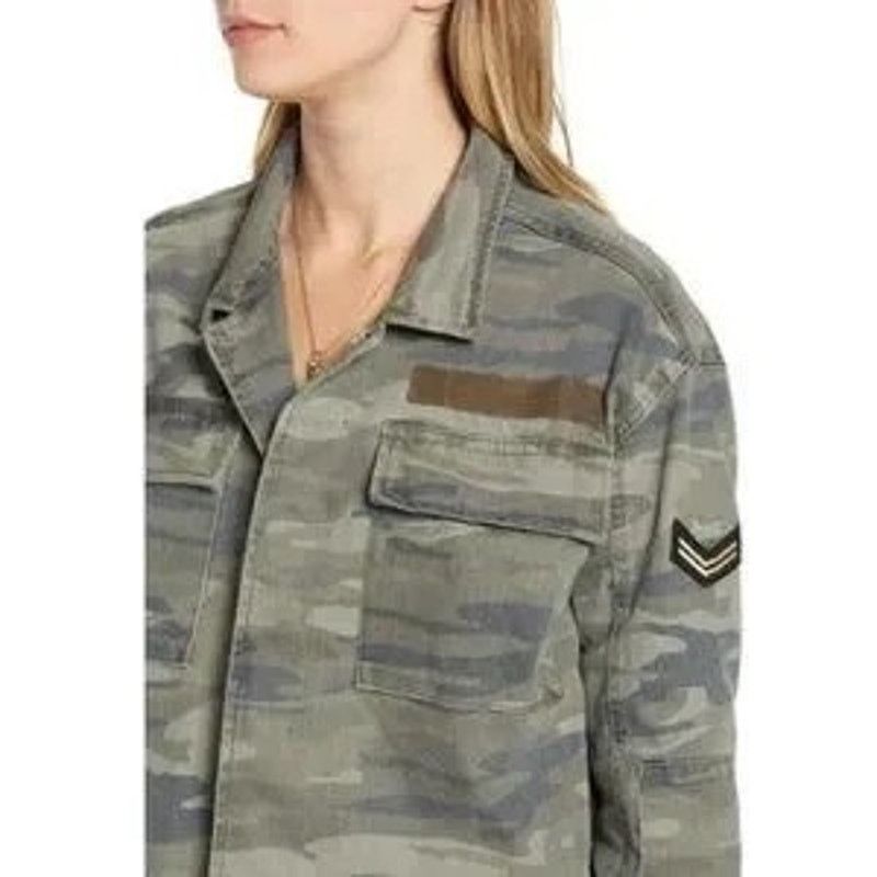 Treasure & Bond TREASURE & BOND Camo Military Style Button Up Utility Jacket Size M / US 6-8 / IT 42-44 - 2 Thumbnail