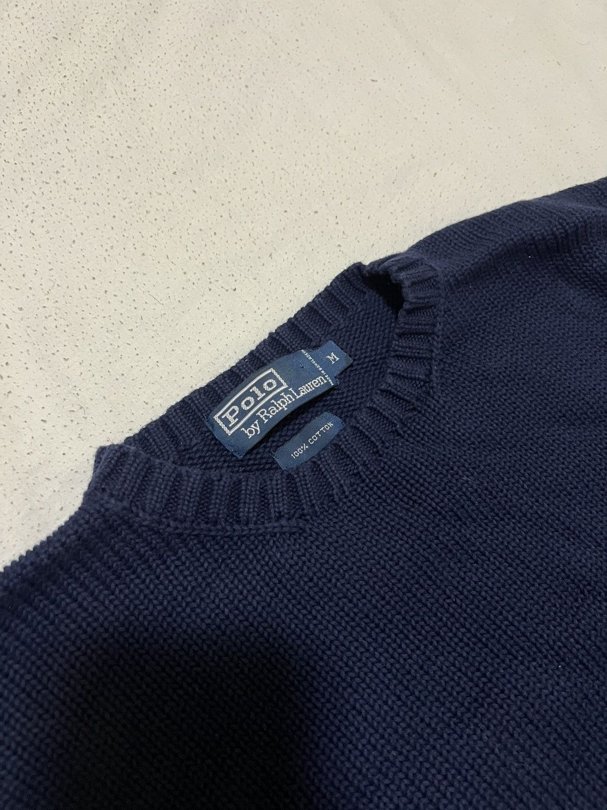 Polo Ralph Lauren Vintage Polo Ralph Lauren navy blue sweater Size US M / EU 48-50 / 2 - 2 Thumbnail