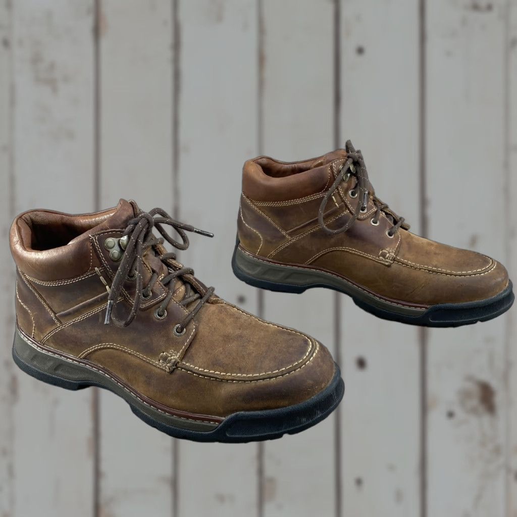 Johnston & Murphy XC4 Waterproof Sheepskin Mens 8.5 M Brown Leather Ankle Boots