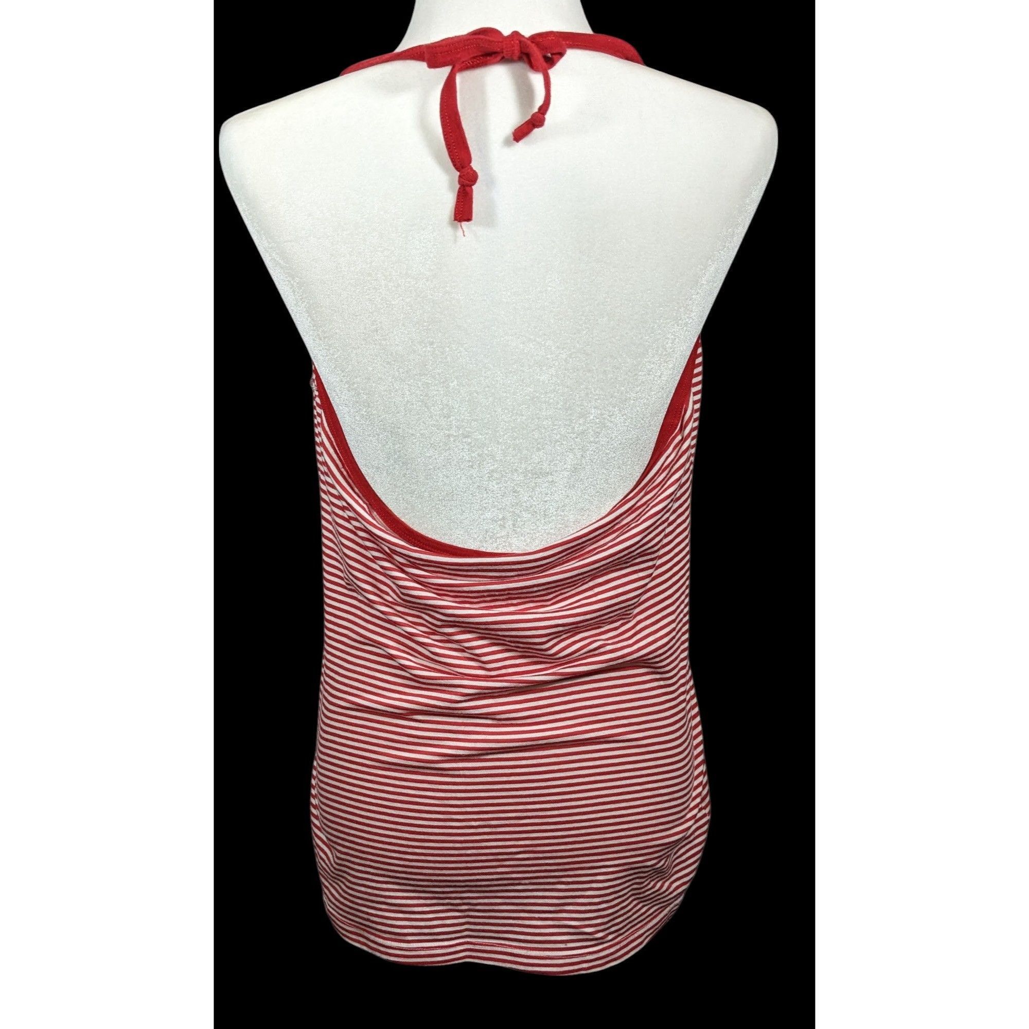 Other Vintage Retro Pinup Coney Island Mermaid Day Striped Halter Size XL / US 12-14 / IT 48-50 - 2 Thumbnail