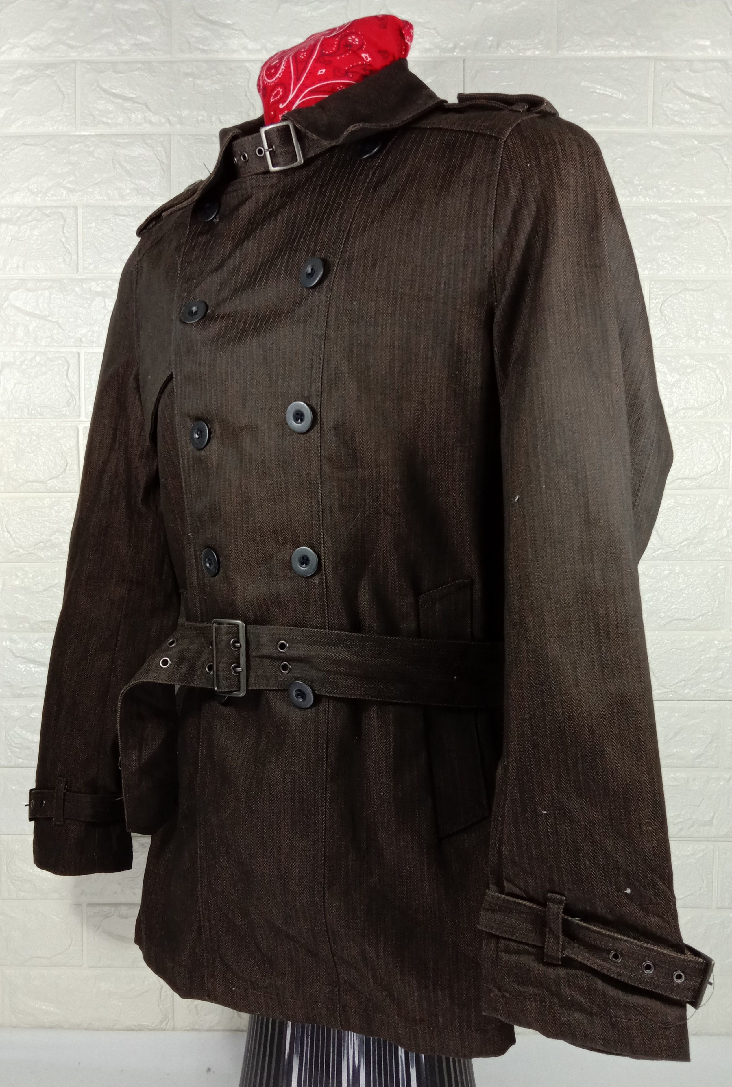 Schlussel Vintage Schlussel Belt Denim Jacket Size US S / EU 44-46 / 1 - 3 Thumbnail