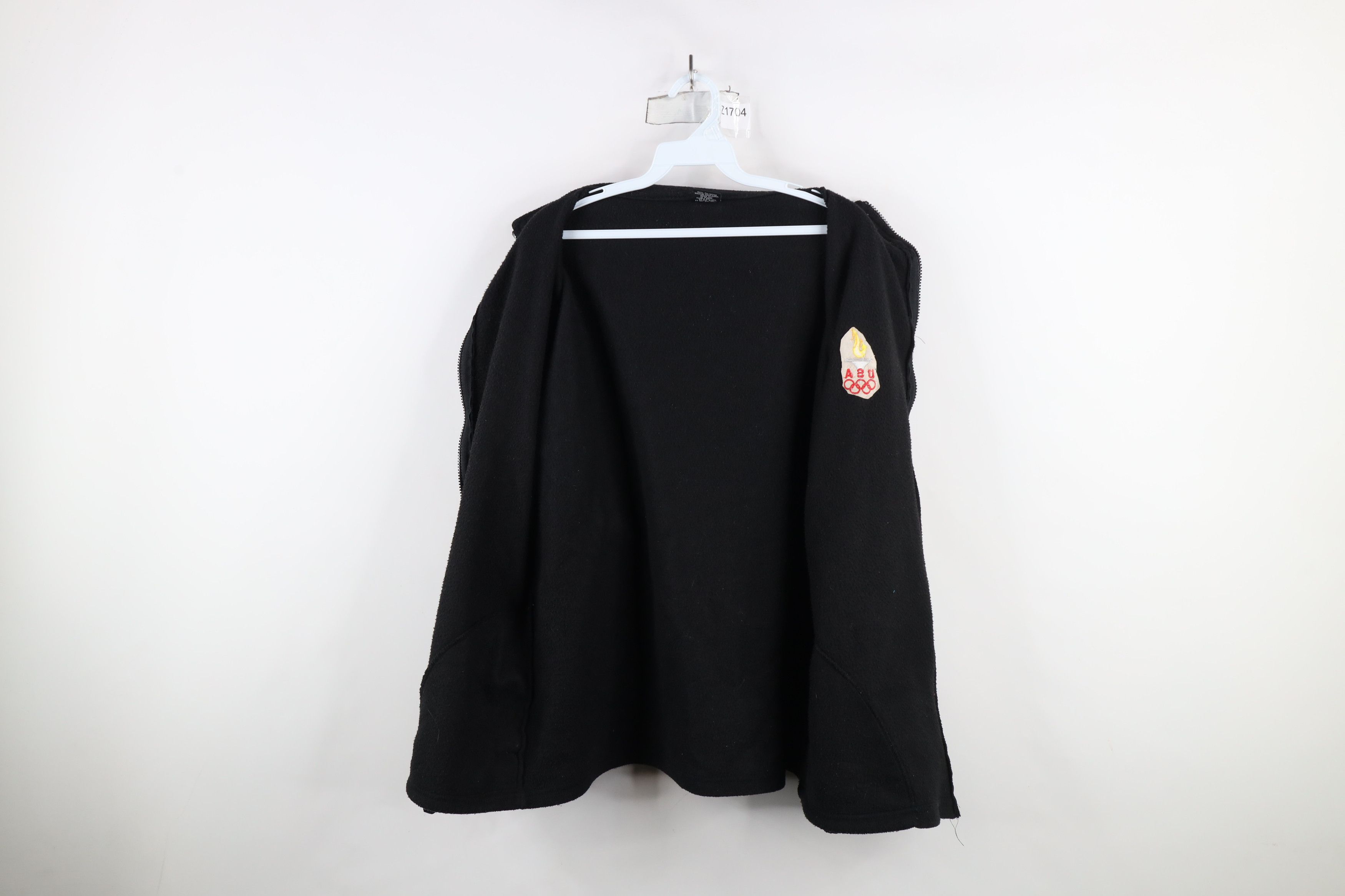 Vintage Vintage 90s USA Olympics Spell Out Full Zip Fleece Jacket Size US XL / EU 56 / 4 - 12 Thumbnail