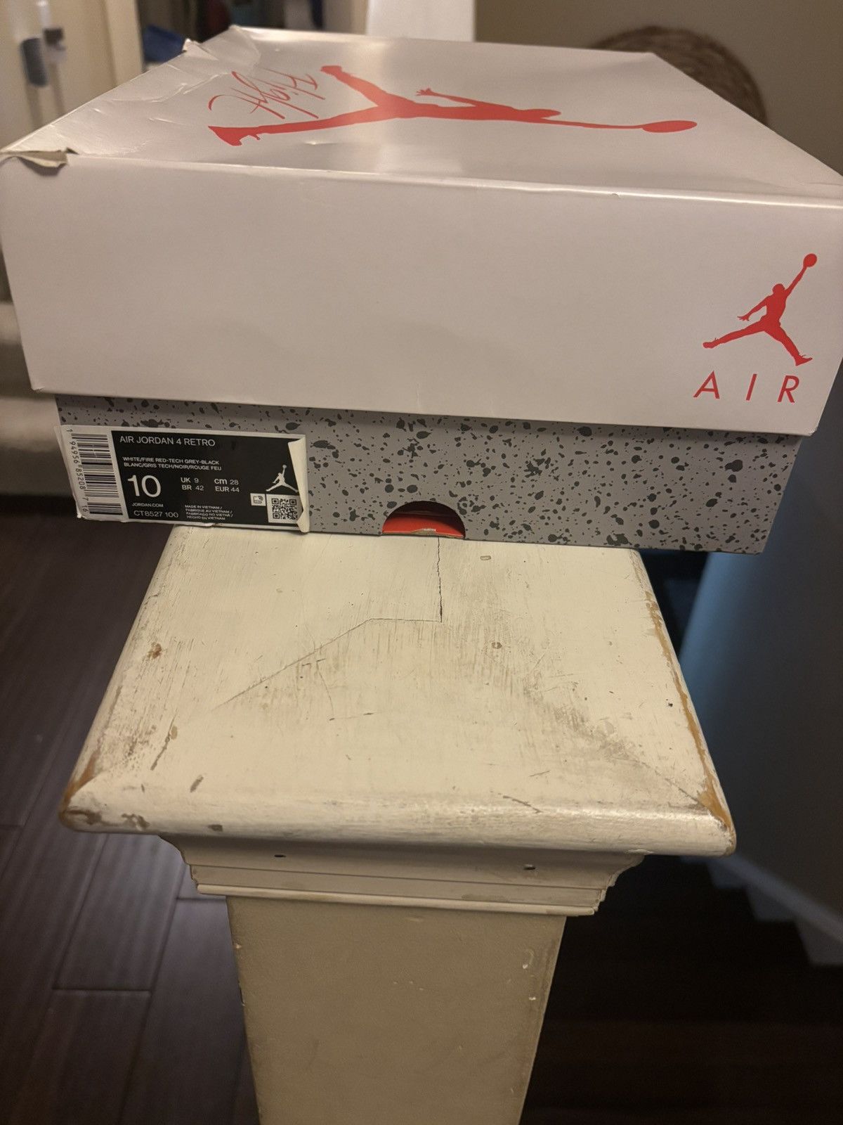 Jordan Brand Air Jordan 4 Retro - White Oreo Size US 10 / EU 43 - 4 Thumbnail
