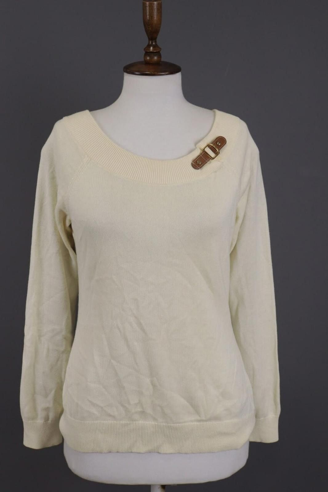 Lauren Ralph Lauren Lauren Ralph Lauren Beige Knit Pullover Sweater Size M Size M / US 6-8 / IT 42-44 - 1 Thumbnail