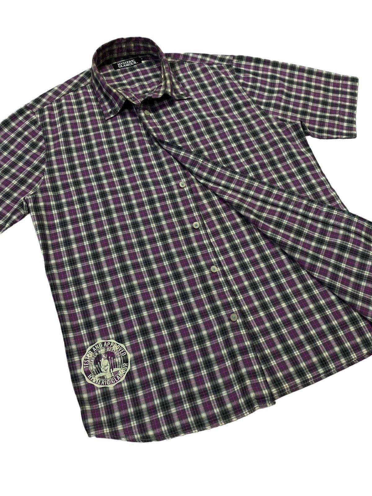 Hysteric Glamour Hysteric Glamour Checkered Pattern Button Ups Short Sleeve Size US M / EU 48-50 / 2 - 19 Thumbnail