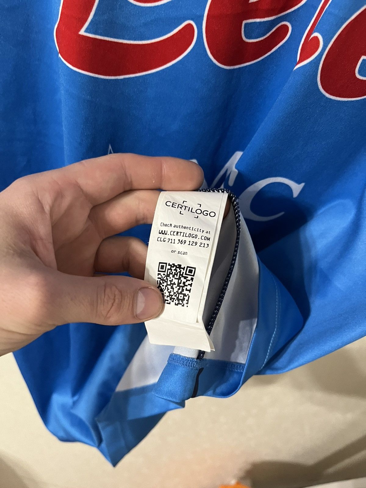 Other EA7 Napoli 22/23 Home Jersey Size US L / EU 52-54 / 3 - 4 Thumbnail