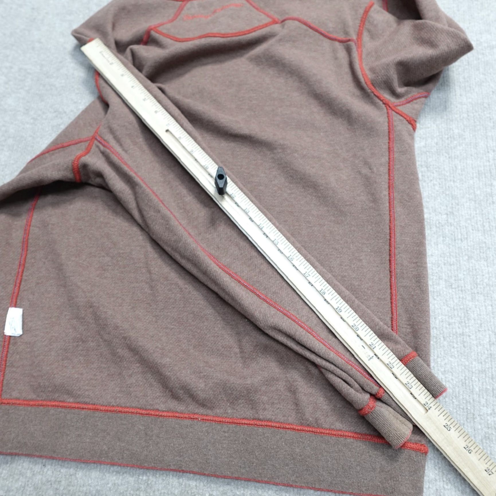 Tommy Bahama Tommy Bahama Sweater Reversible Knit Long Sleeve V-Neck 1/4 Zip Cotton Polyester M Brown Mens Regular Size US M / EU 48-50 / 2 - 7 Thumbnail