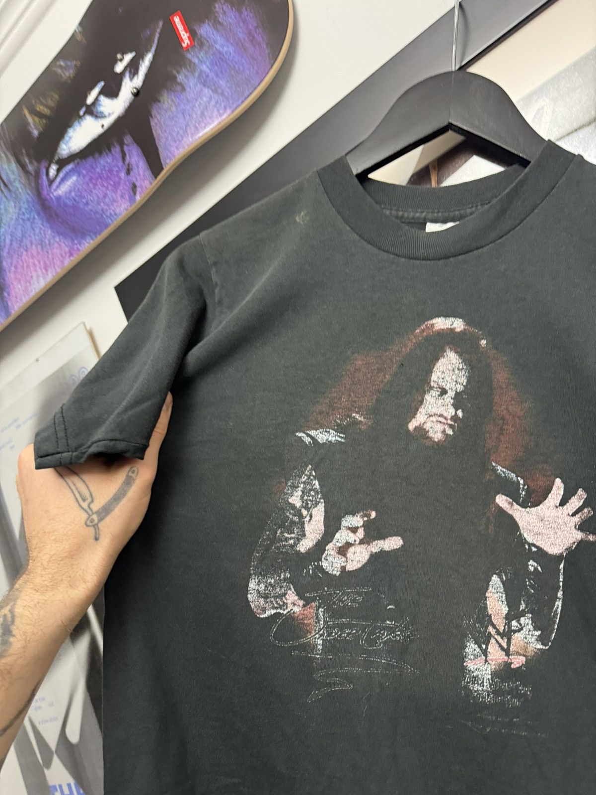 Vintage 90s The Undertaker Vintage Tee Shirt WWF Washed Faded Rare Size US XS / EU 42 / 0 - 3 Thumbnail