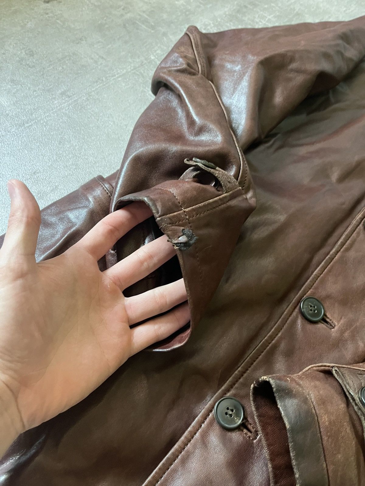Dries Van Noten Dries Van Noten Vintage red leather coat Size US L / EU 52-54 / 3 - 11 Thumbnail