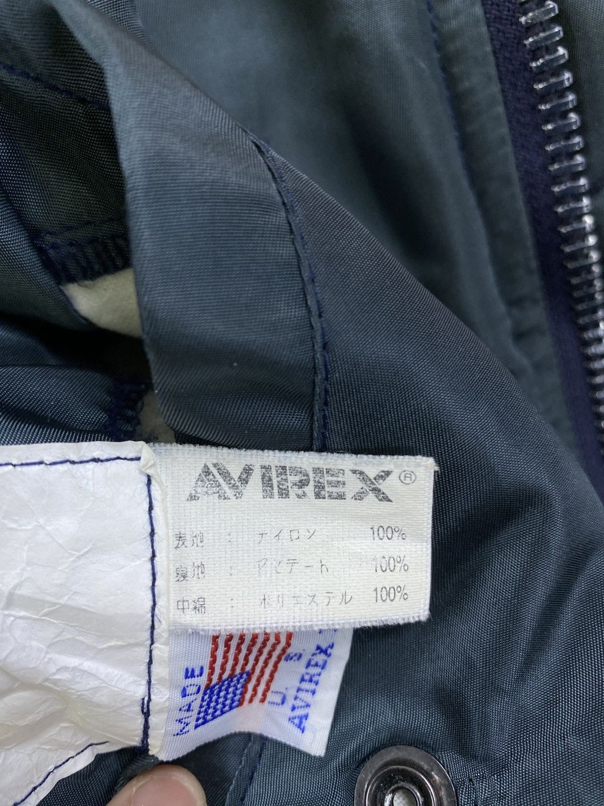 Avirex Vintage AVIREX USA Big Spellout Embroidery Bomber Jacket Size US M / EU 48-50 / 2 - 8 Thumbnail