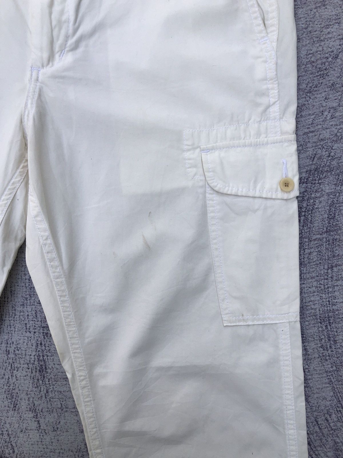 Designer × Japanese Brand Very Rare Cargo Pants Faded White Multipocket Tactical Size US 36 / EU 52 - 6 Thumbnail