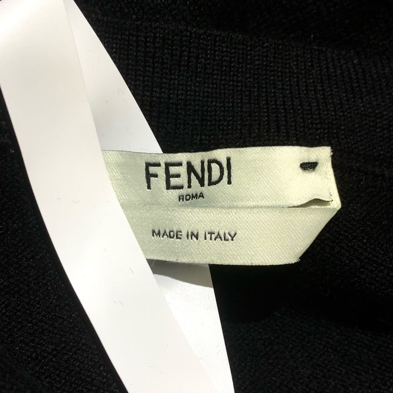 Fendi Fendi Womens Black Sweater With Colorful Fur Appliqué Eyes D Size M / US 6-8 / IT 42-44 - 5 Thumbnail