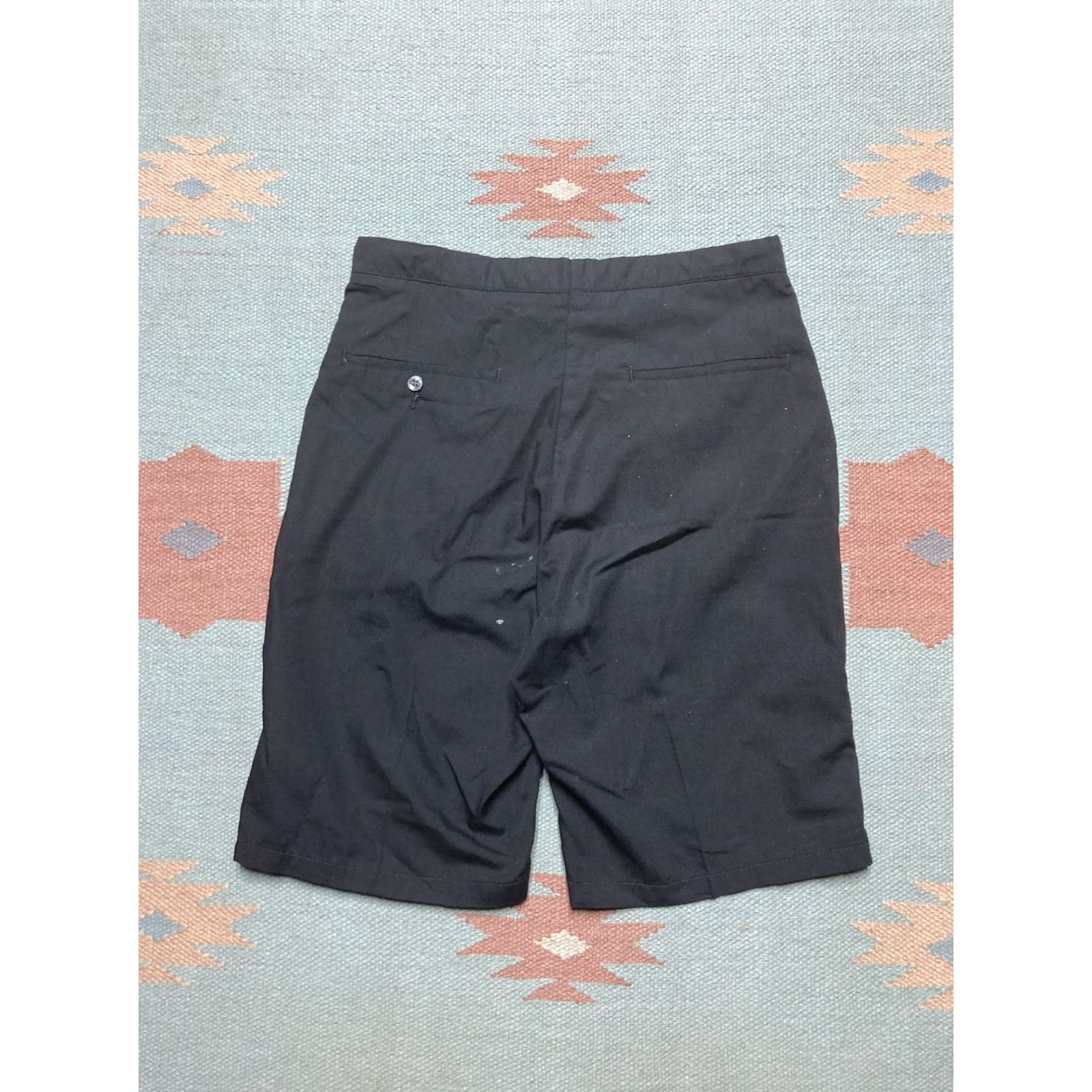 Vintage VINTAGE Lightweight Shorts 70s Polyester Cotton Black Paint Stained Distressed 27 Men Size US 27 - 7 Thumbnail
